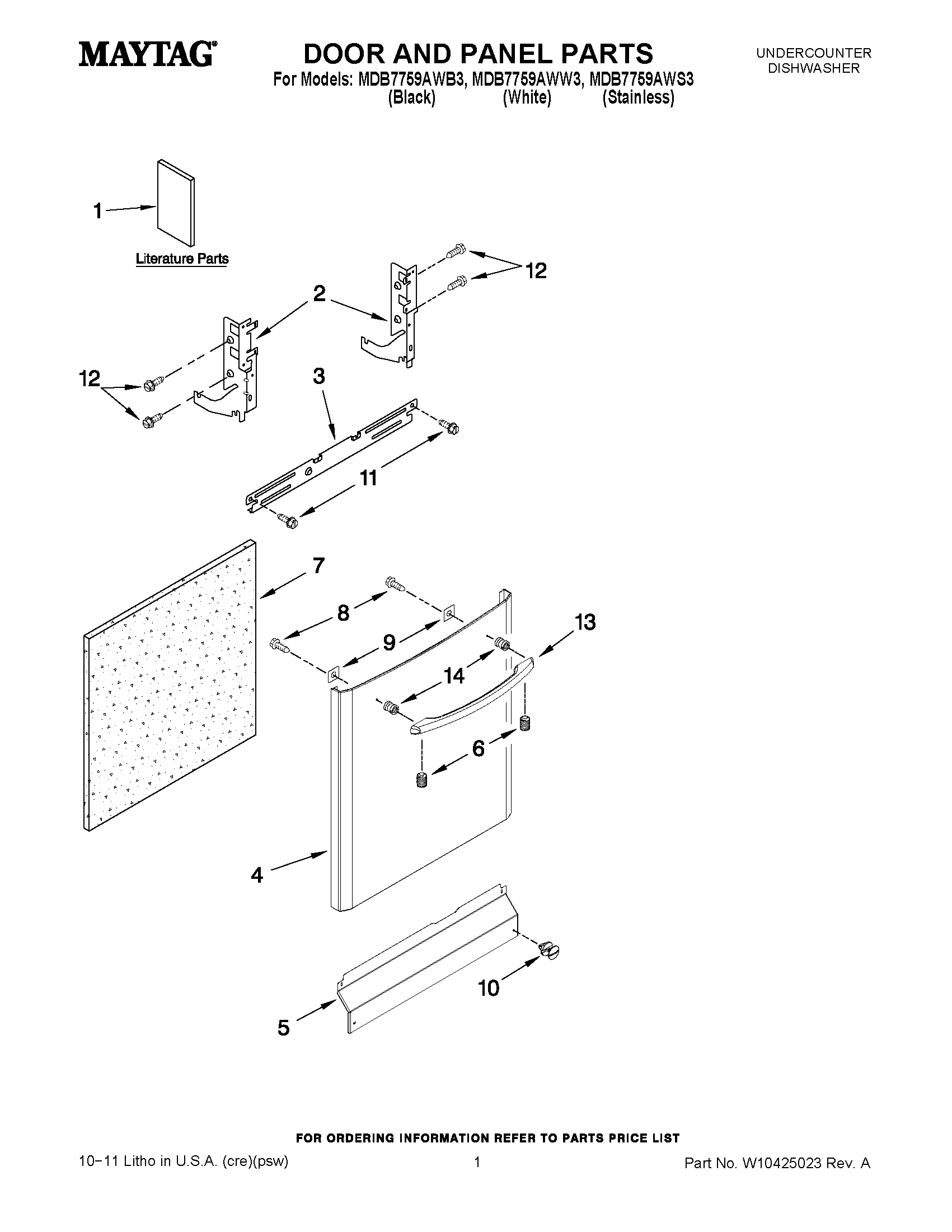 01 - DOOR AND PANEL PARTS