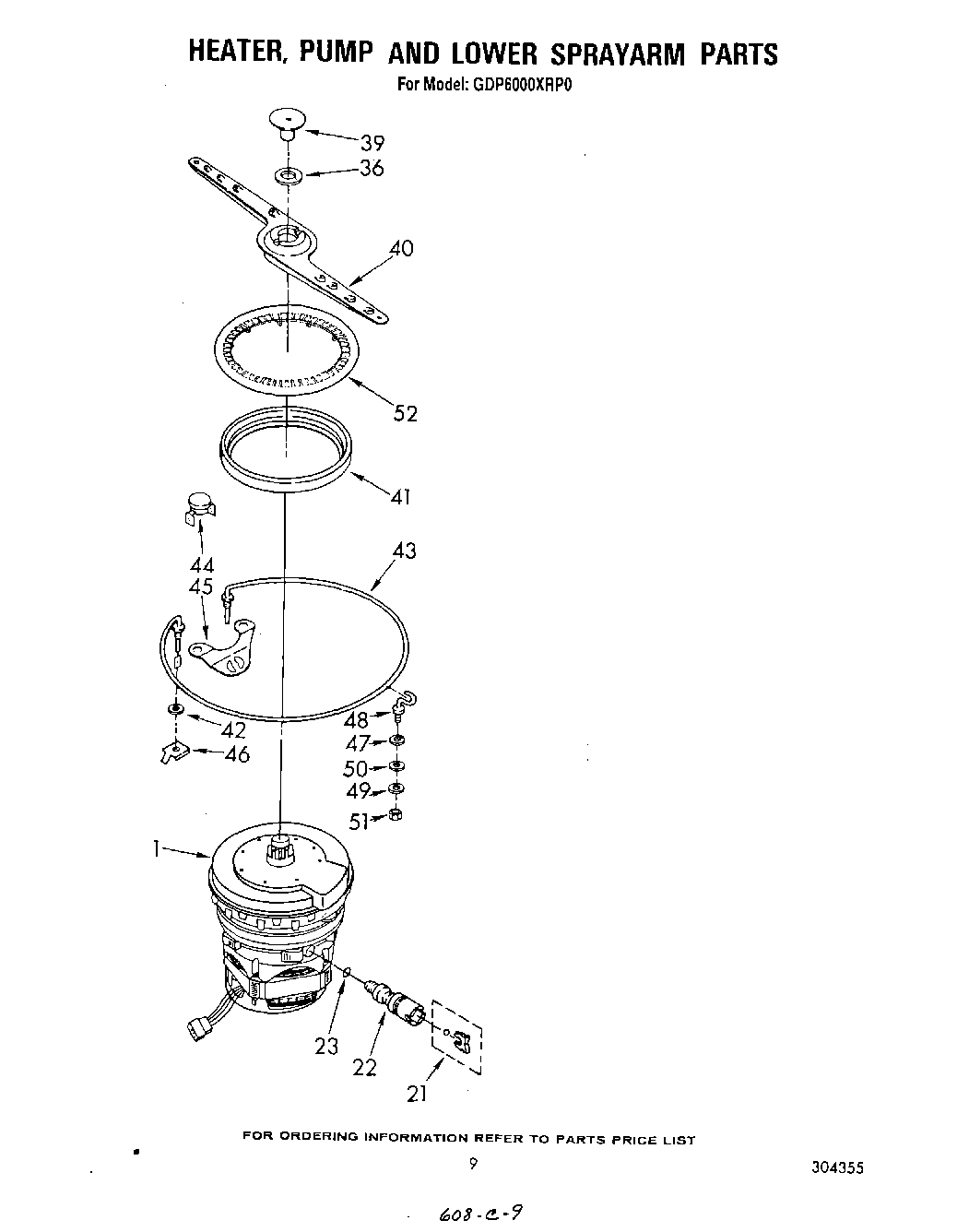 06 - HEATER, PUMP, AND LOWER SPRAY ARM