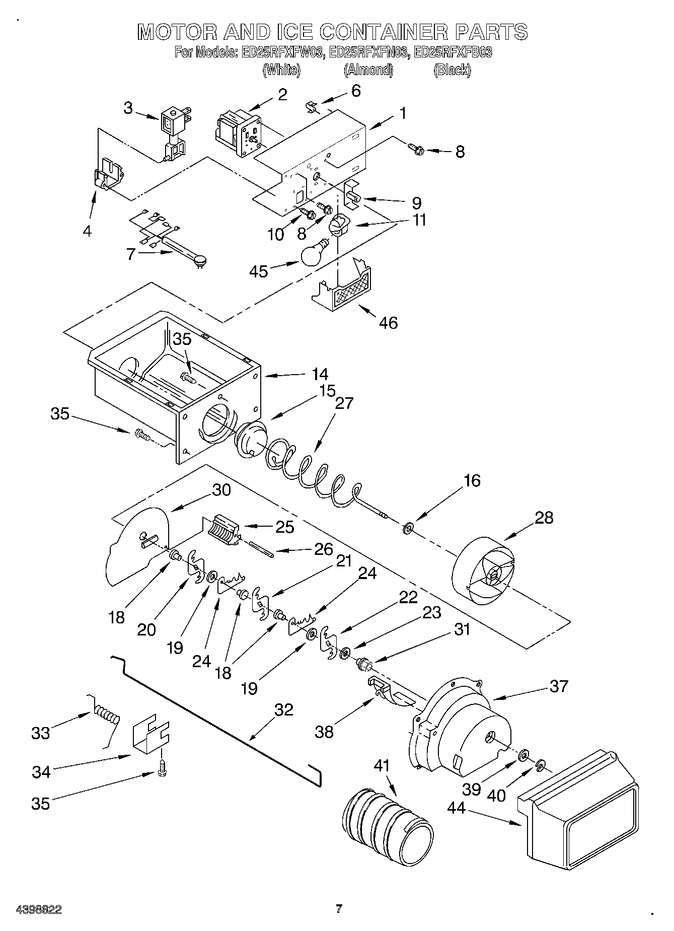 05 - MOTOR AND ICE CONTAINER
