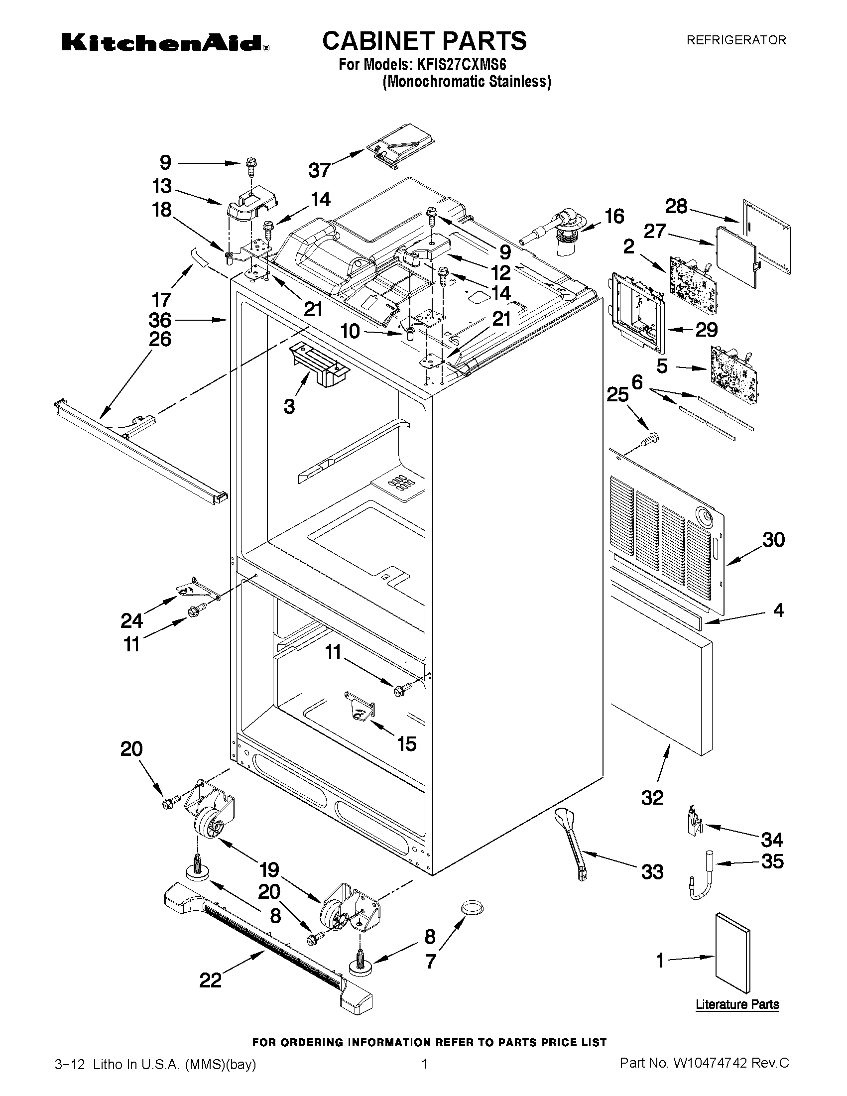 01 - CABINET PARTS