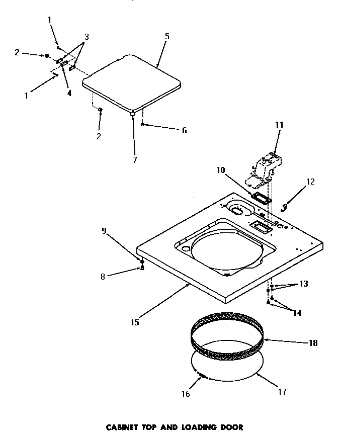 10 - CABINET TOP & LOADING DOOR