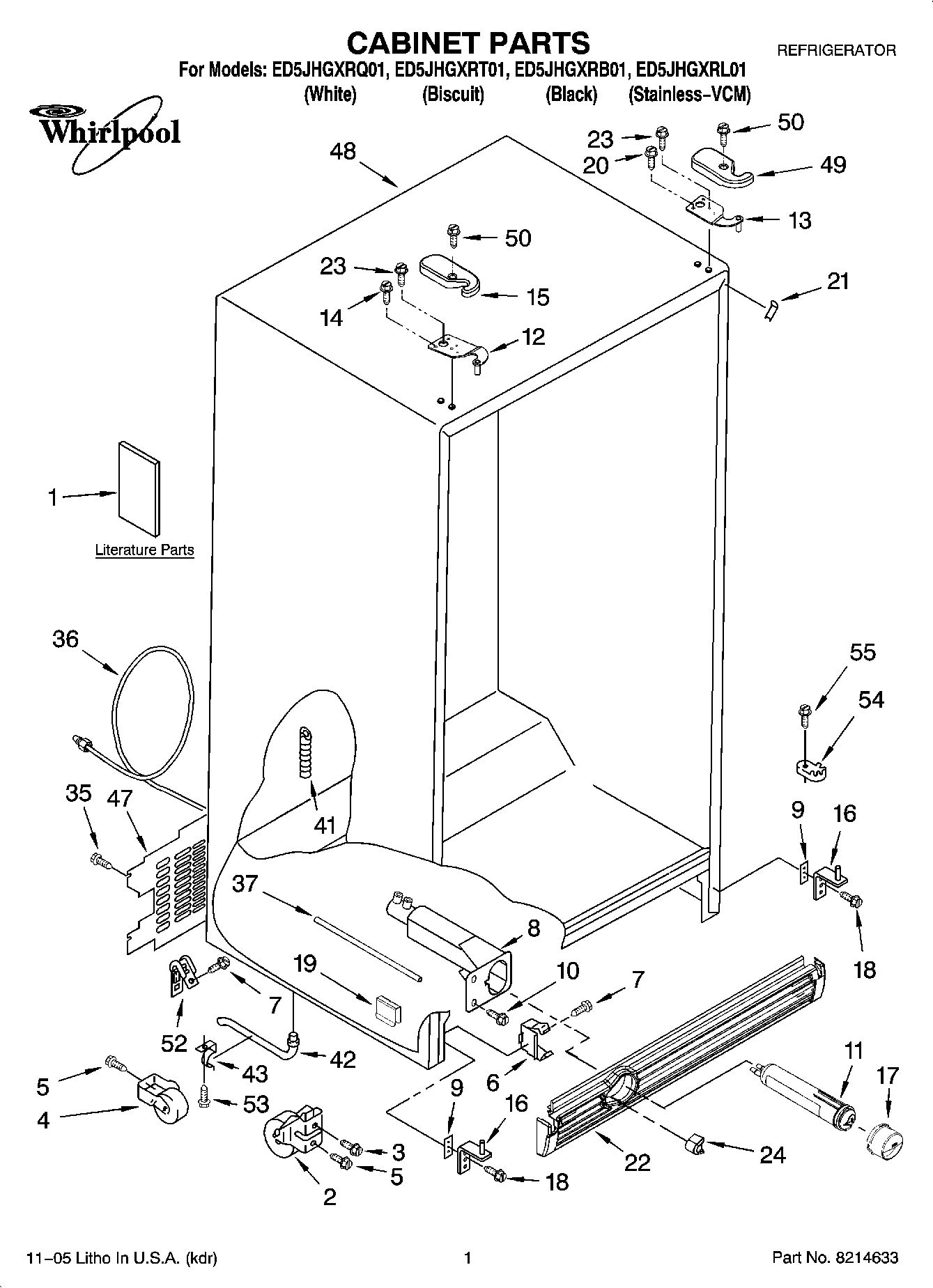 01 - CABINET PARTS