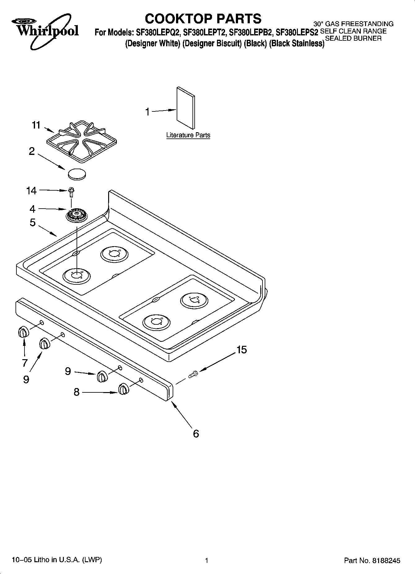 01 - COOKTOP PARTS