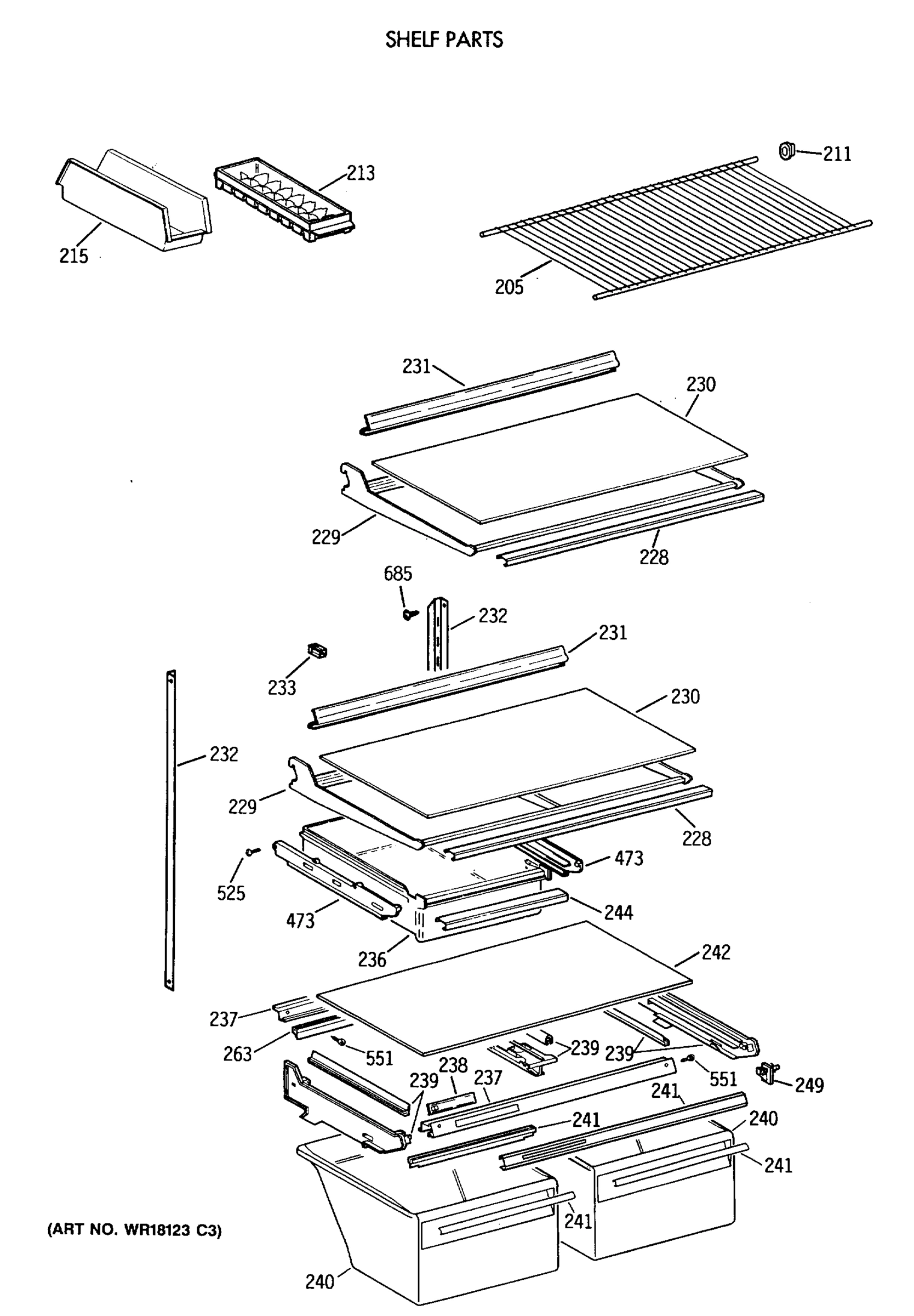 SHELF PARTS