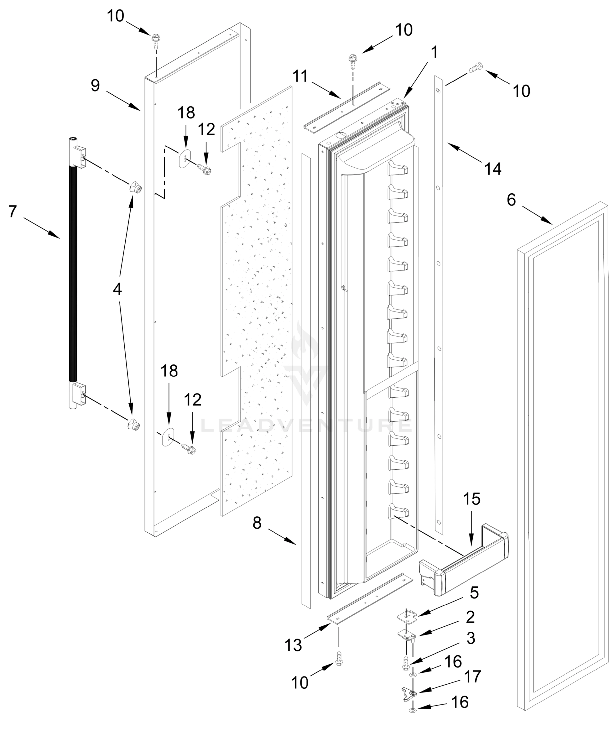 FREEZER DOOR PARTS