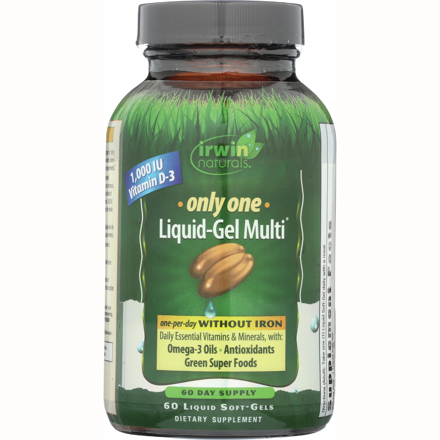 210739 Only One Liquid Gel Multi Without Iron Dietary Supplement - 60 Softgel