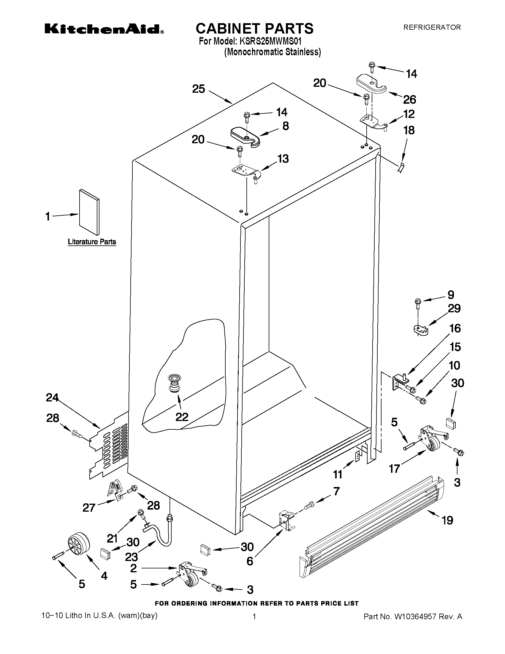 01 - CABINET PARTS