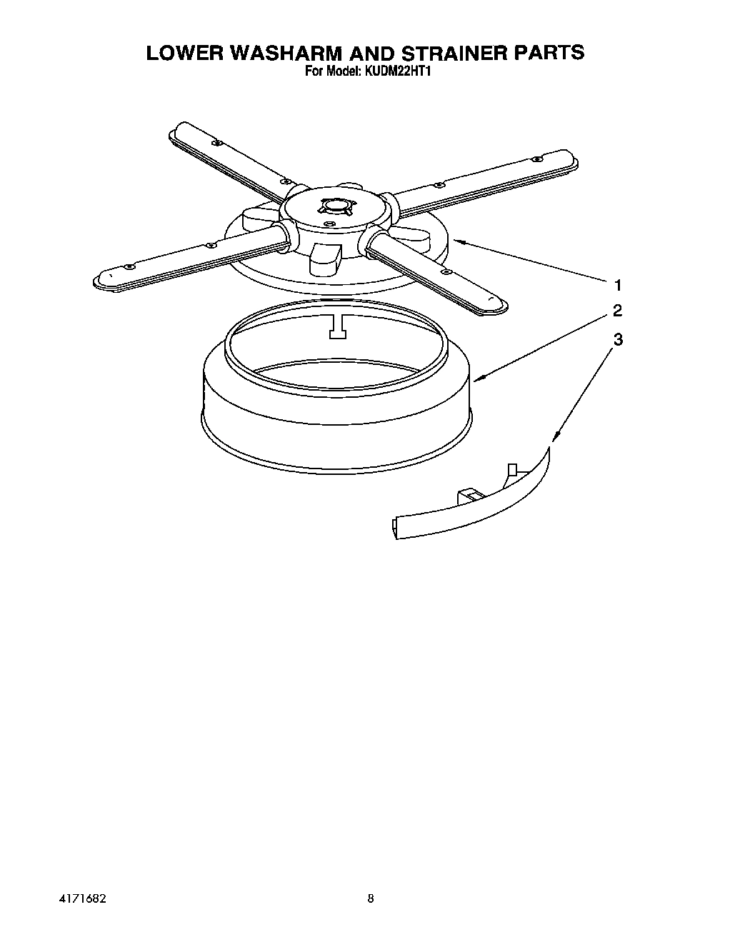 06 - LOWER WASHARM AND STRAINER