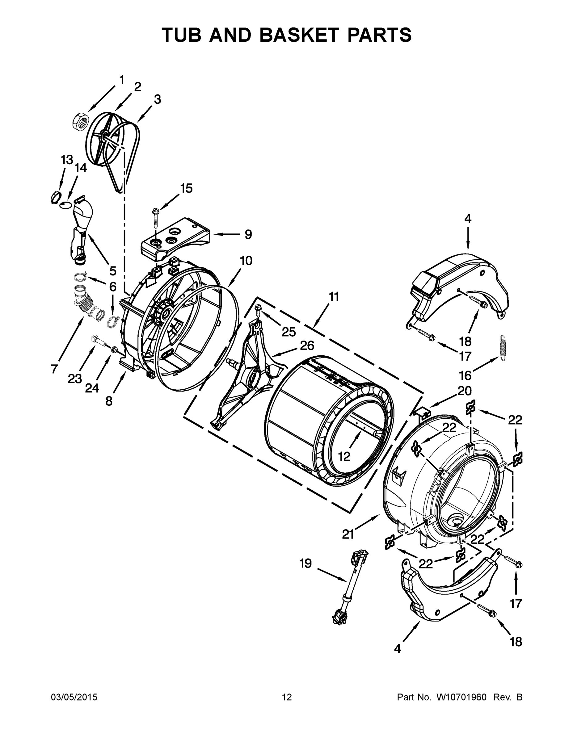07 - TUB AND BASKET PARTS