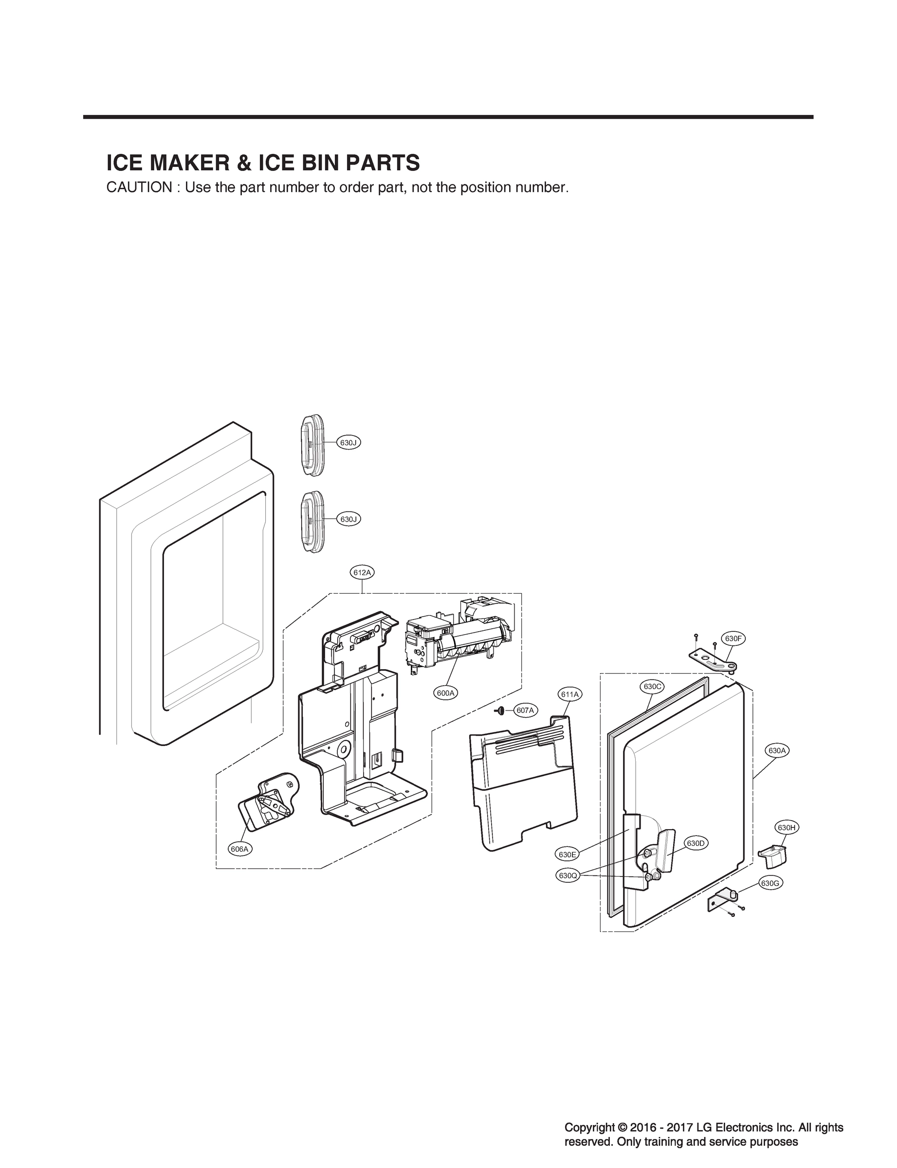 ICEMAKER & ICE BIN PARTS