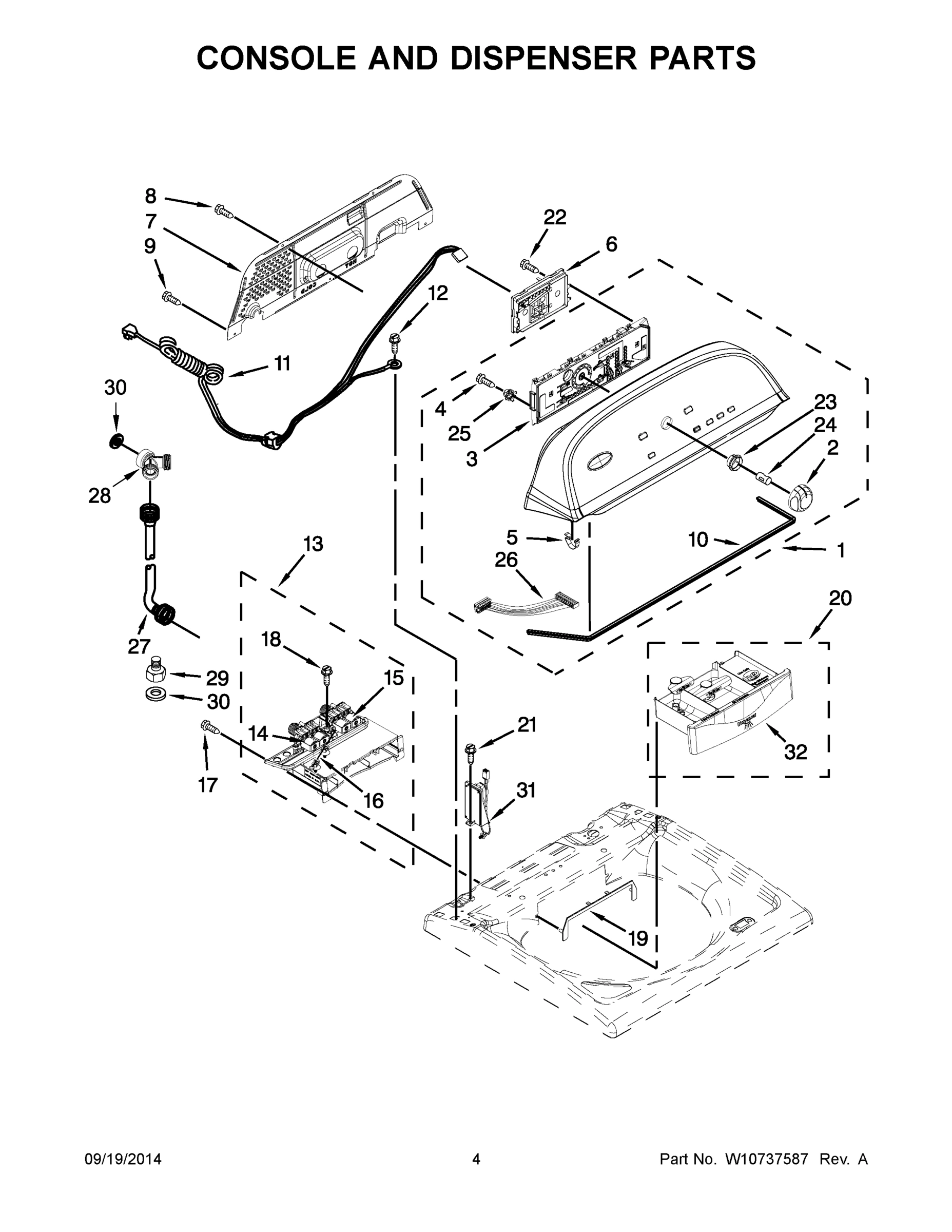 03 - CONSOLE AND DISPENSER PARTS