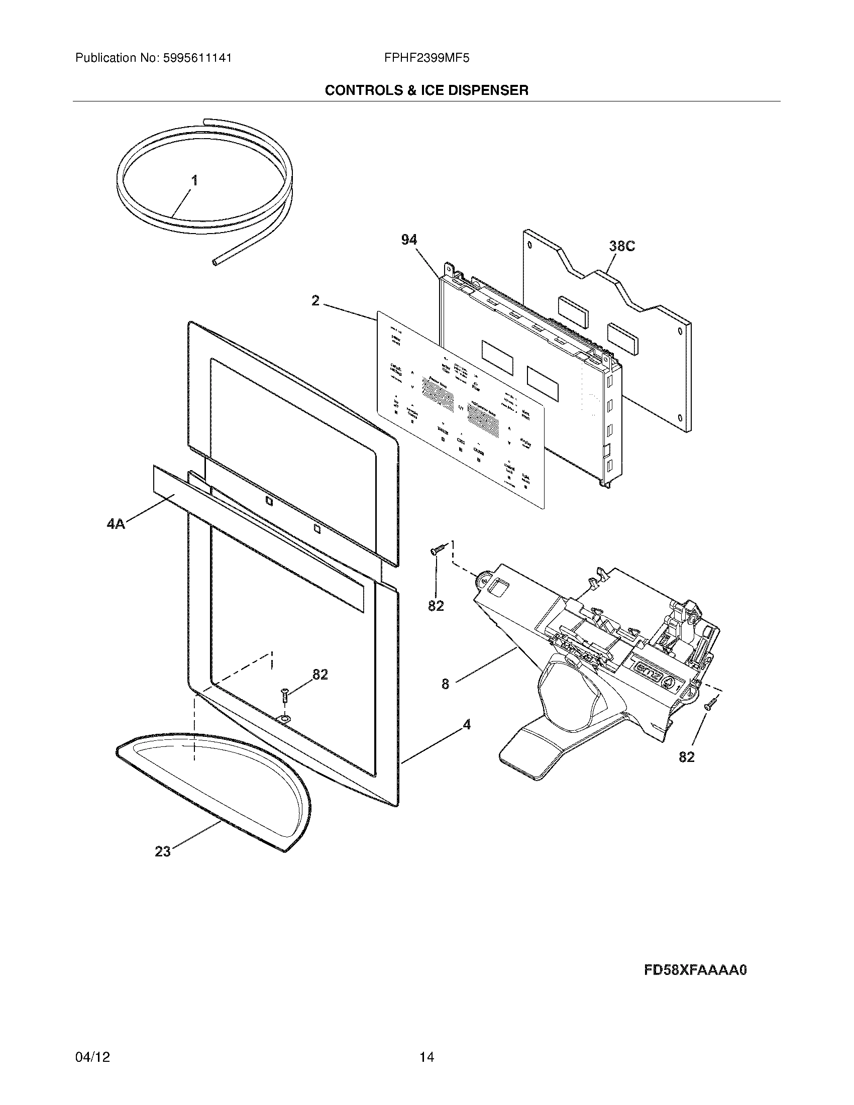 13 - CONTROLS & ICE DISPENSER