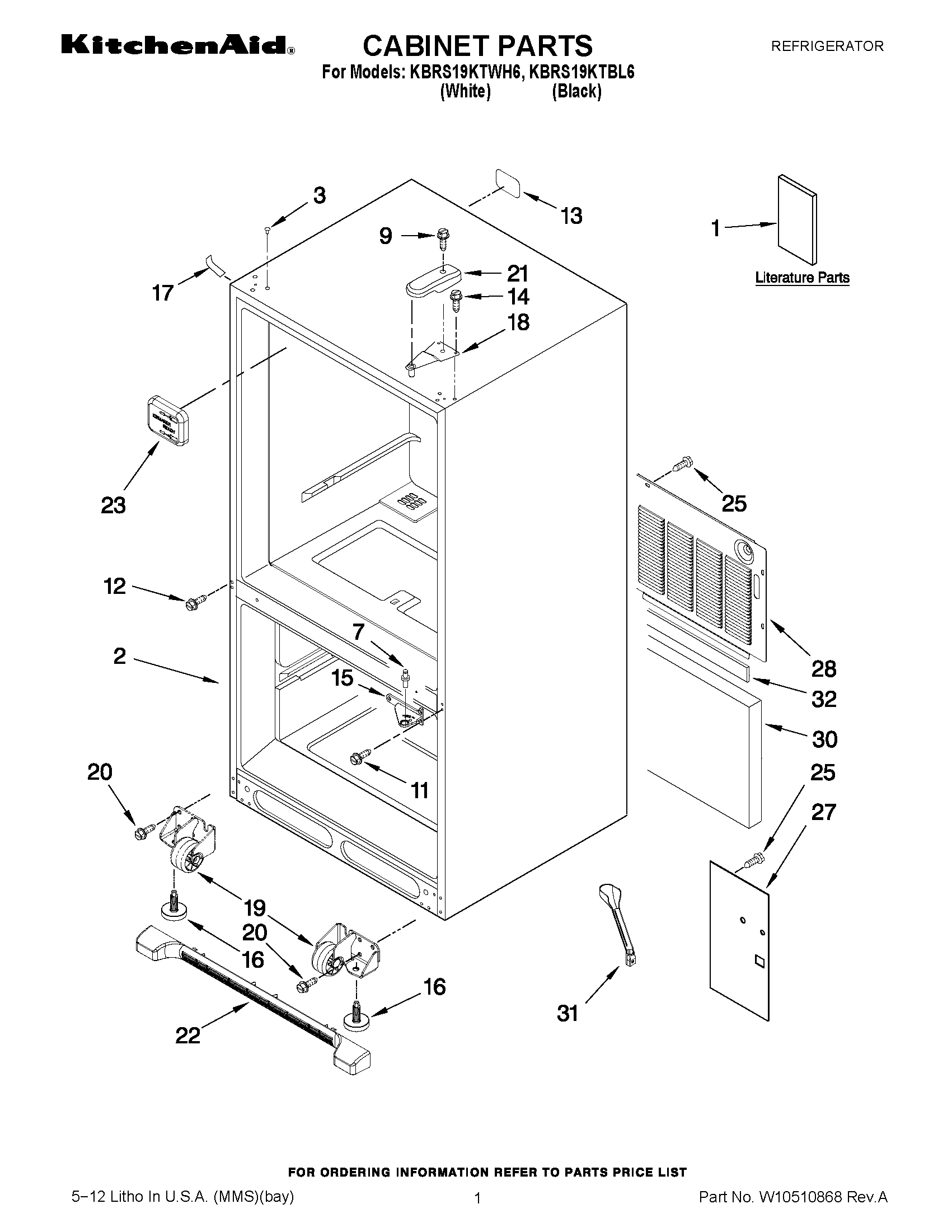 01 - CABINET PARTS