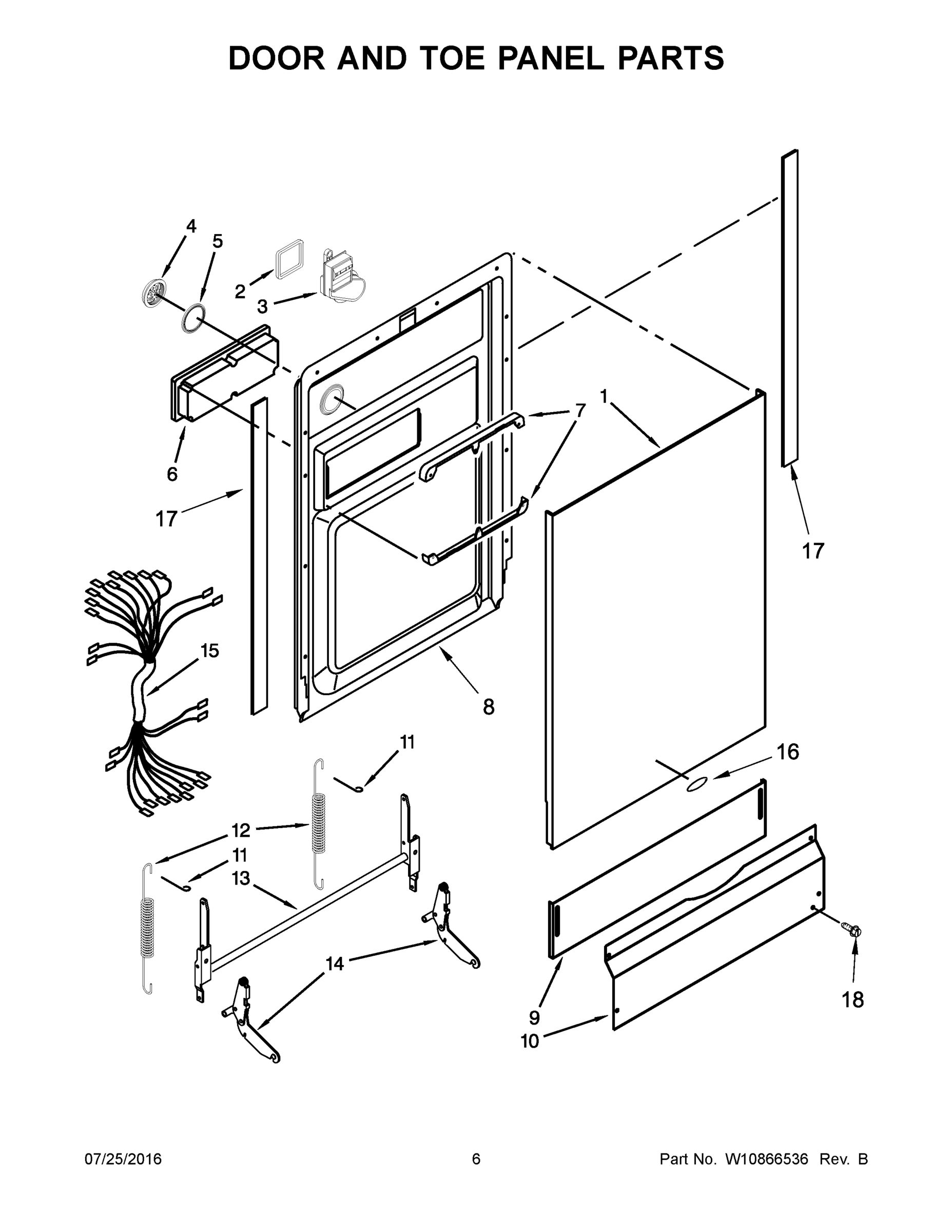 04 - DOOR AND TOE PANEL PARTS