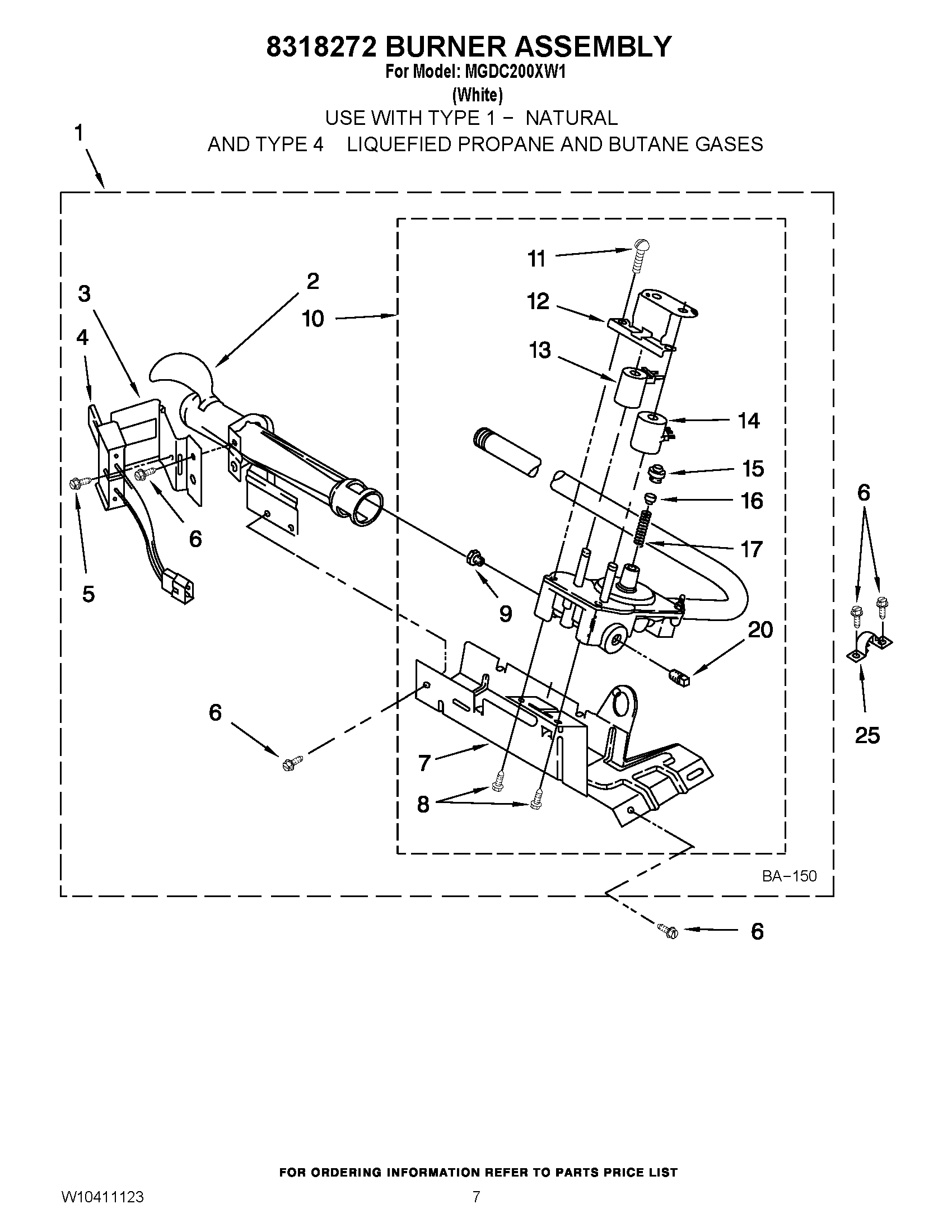 04 - 8318272 BURNER ASSEMBLY
