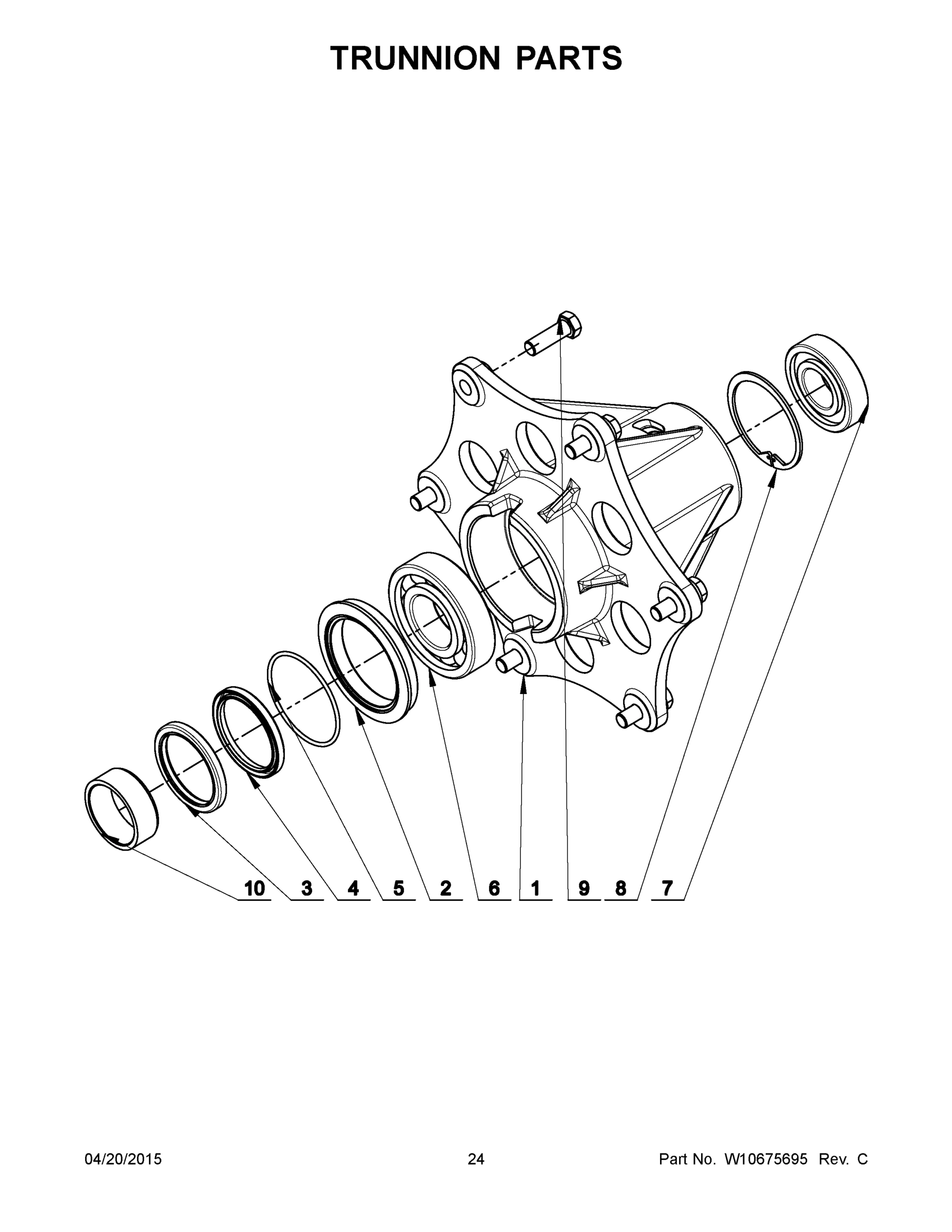 13 - TRUNNION PARTS
