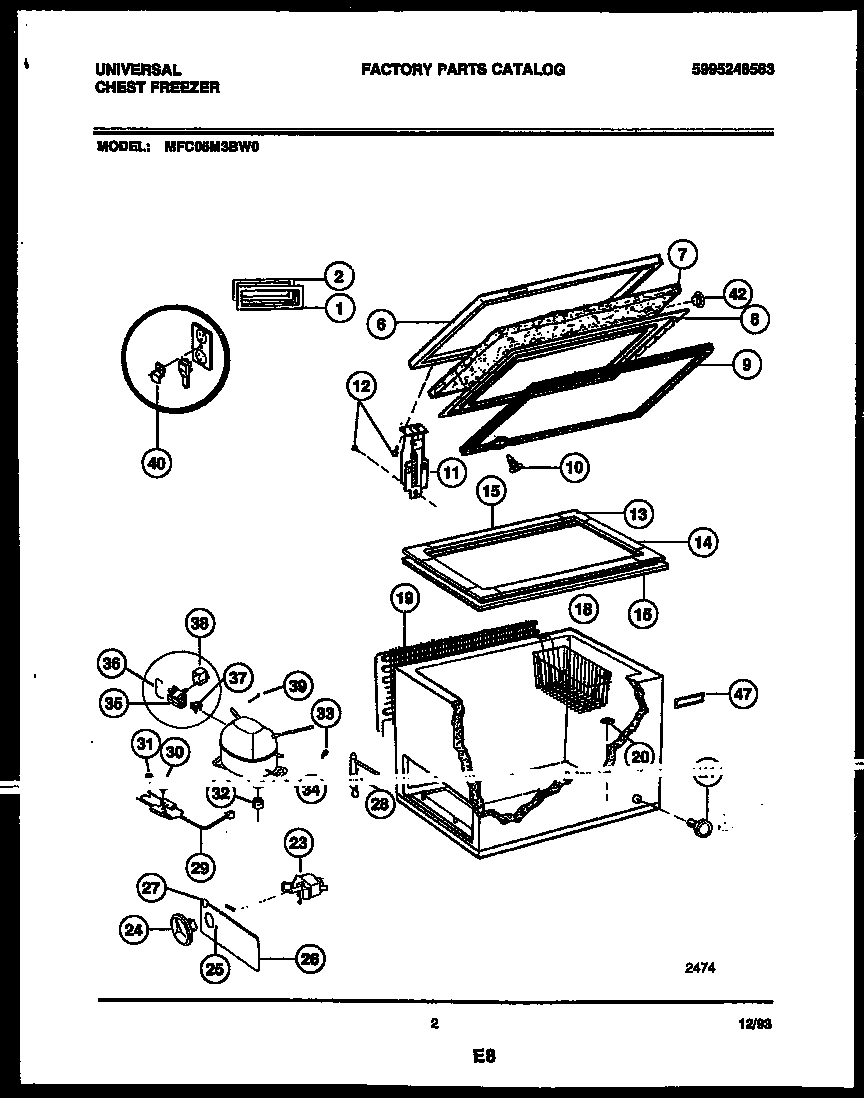 02 - CHEST FREEZER PARTS