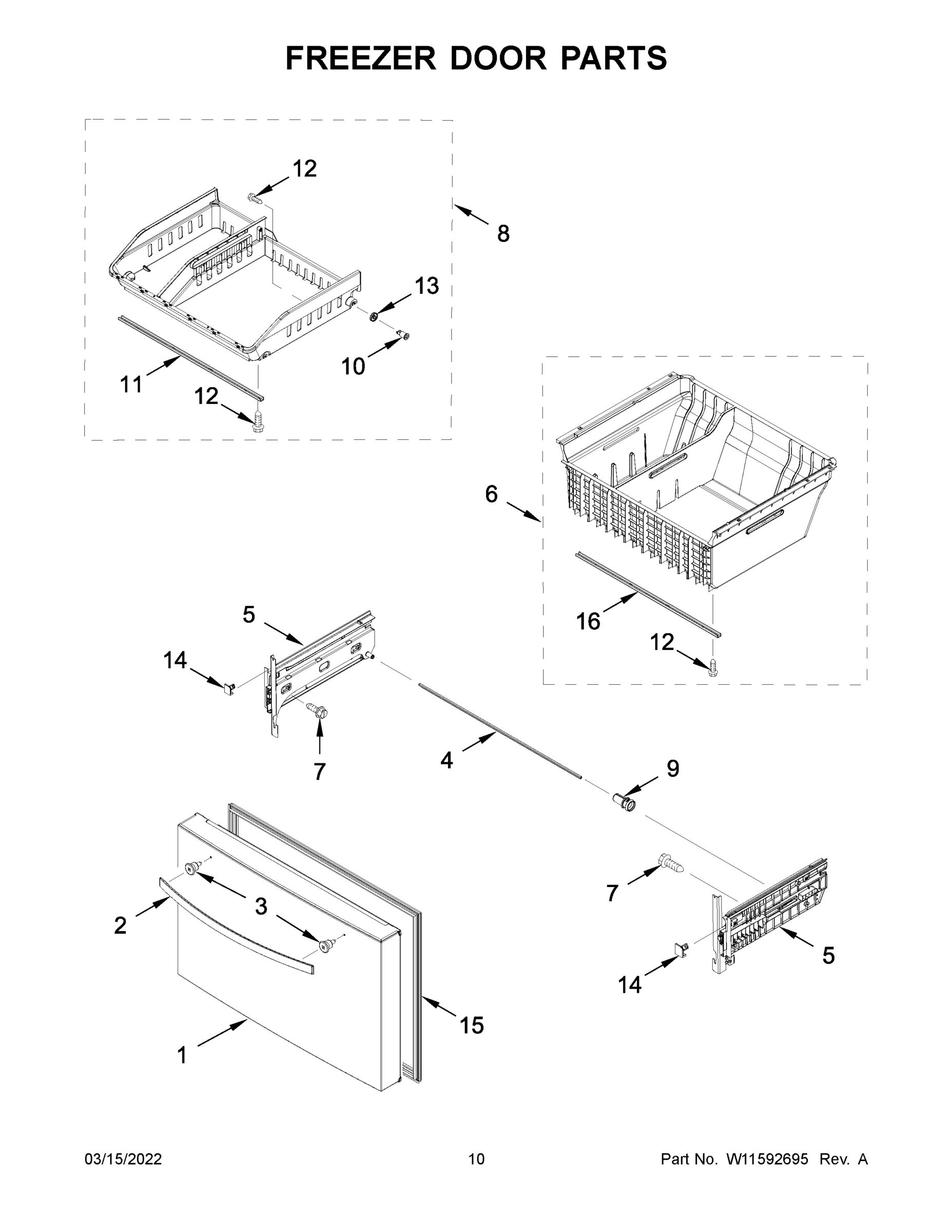06 - FREEZER DOOR PARTS