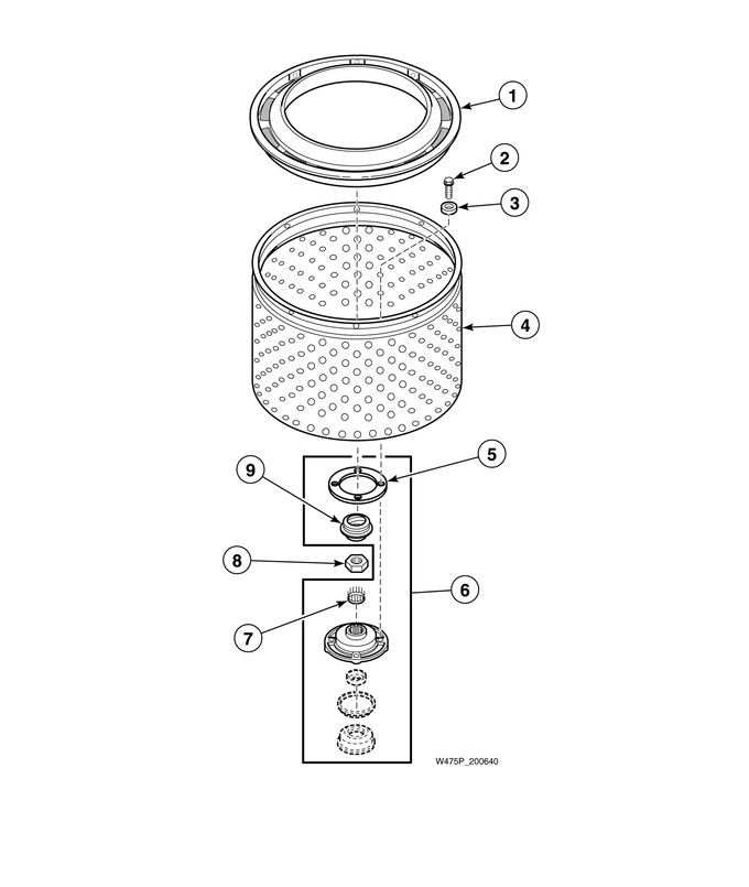 Lint Filter, Washtub And Hub (drawing 1 Of 2)