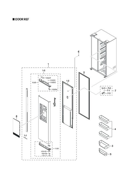 REFRIGERATOR DOOR PARTS