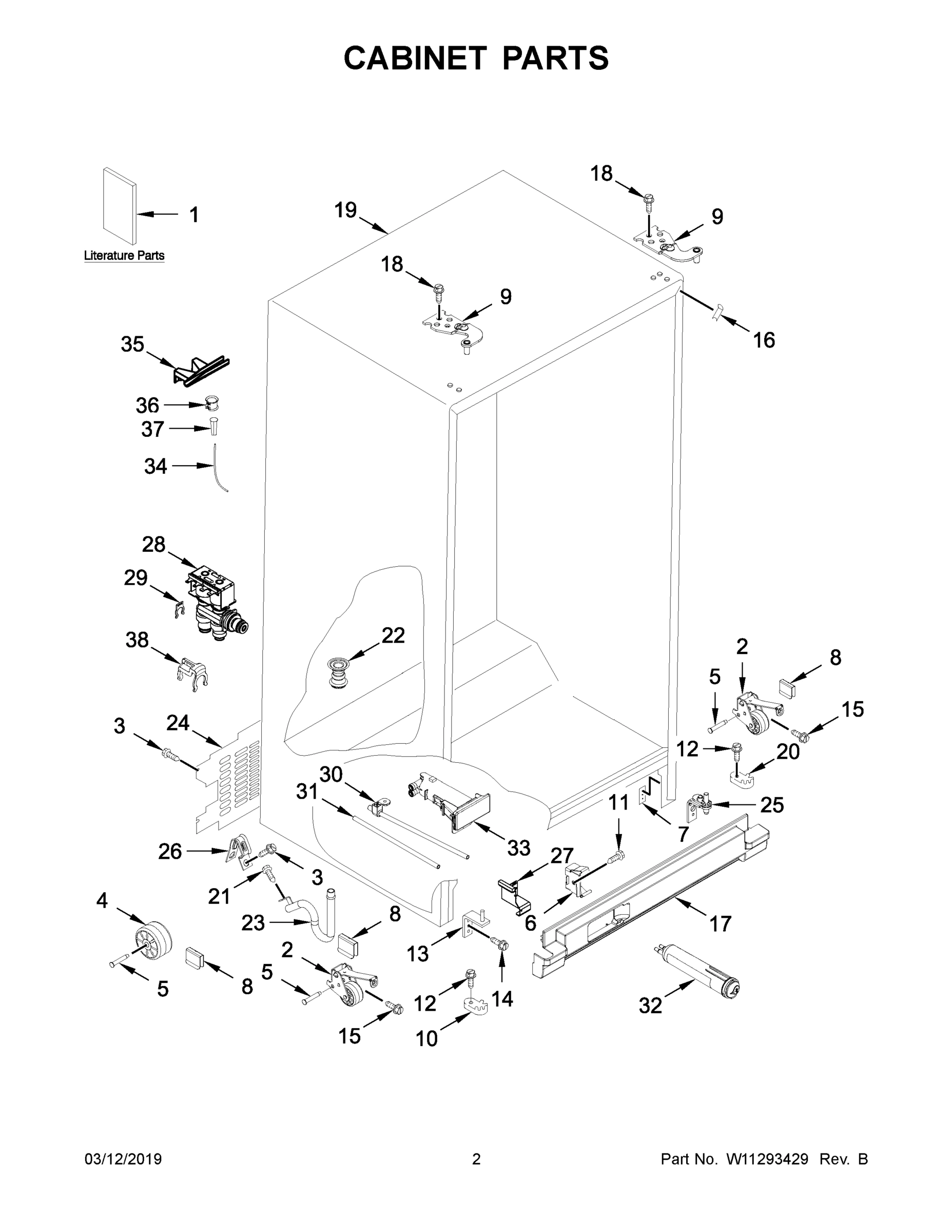 02 - CABINET PARTS