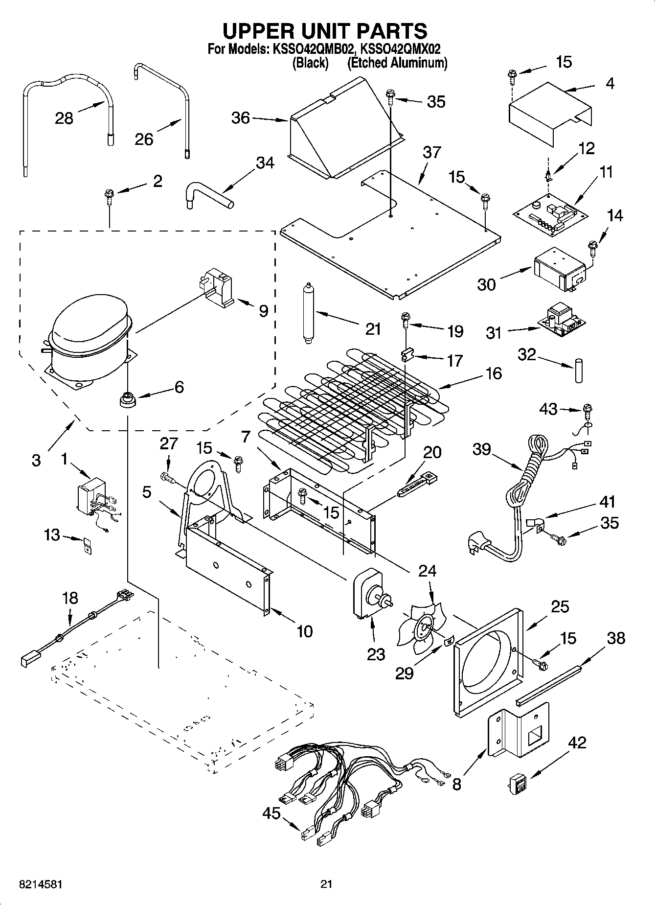 13 - UPPER UNIT PARTS