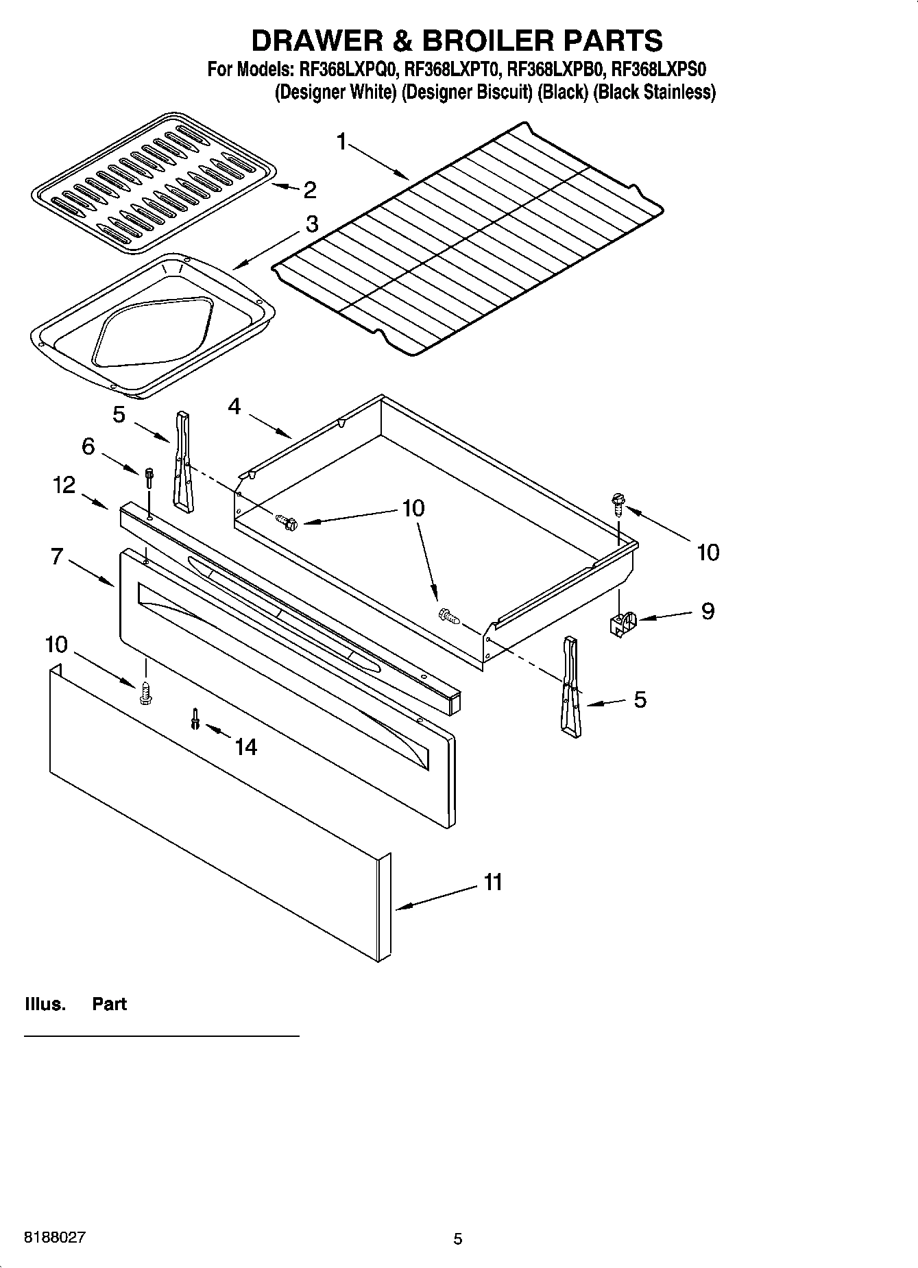 04 - DRAWER & BROILER PARTS