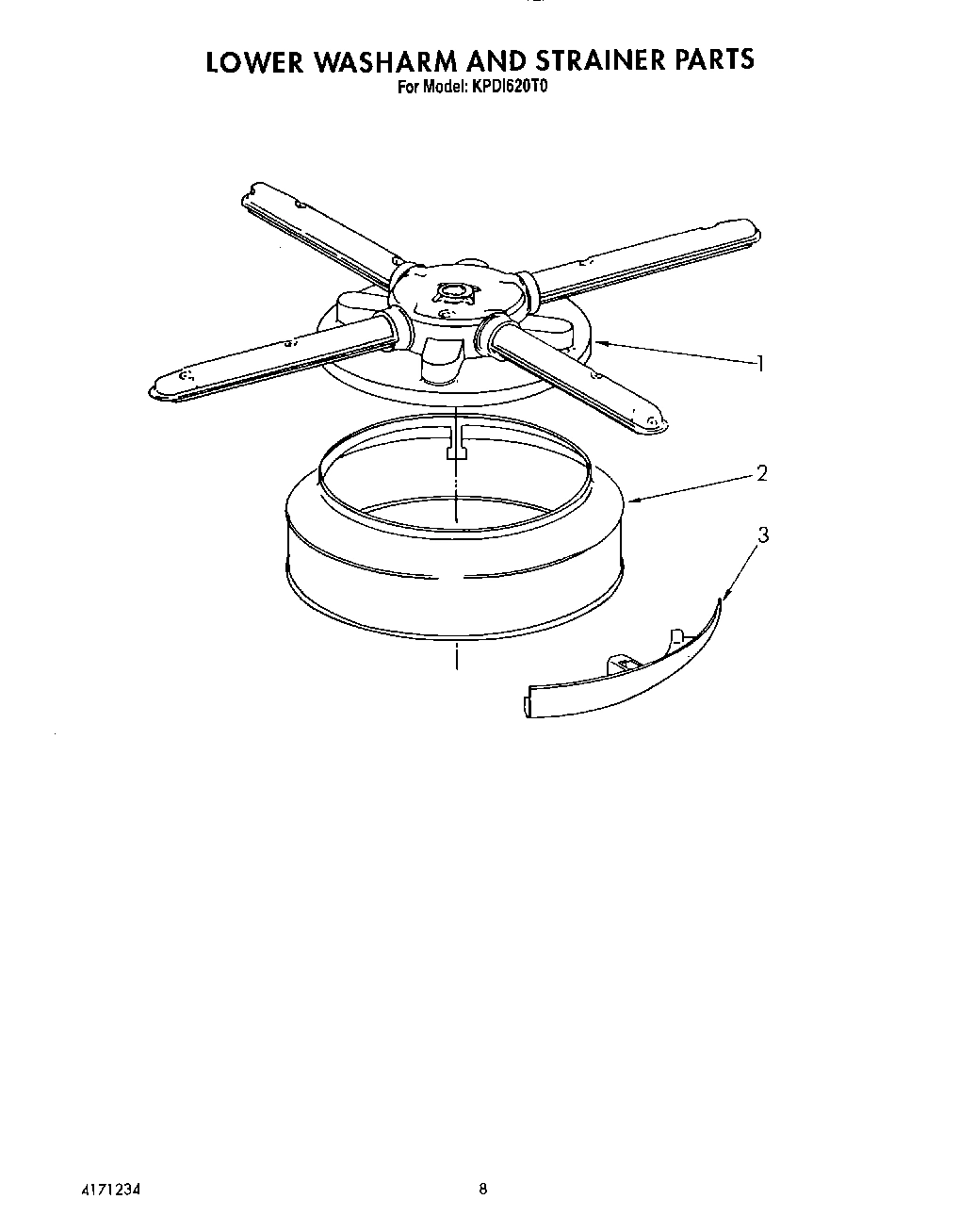 06 - LOWER WASHARM AND STRAINER
