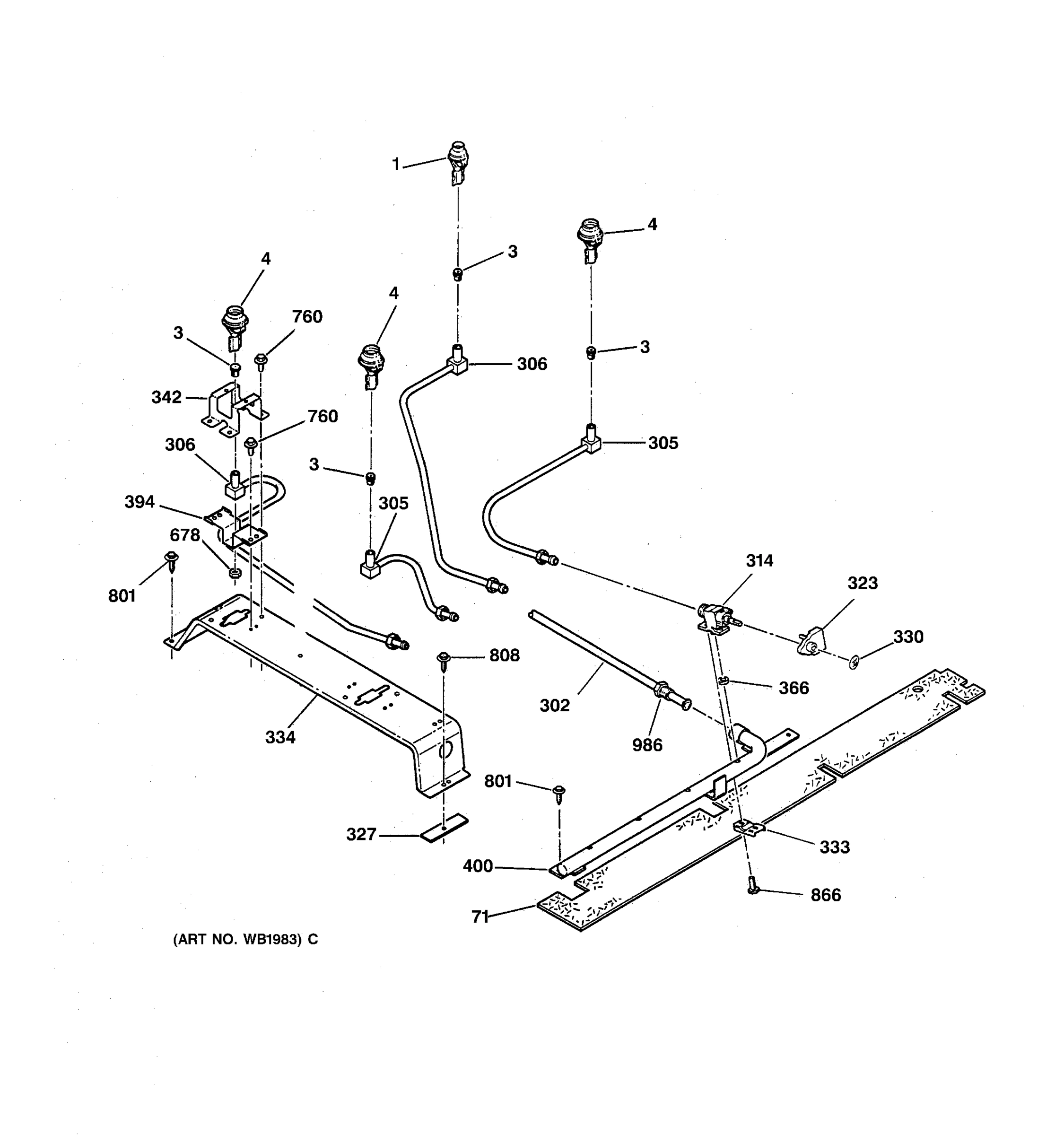 SURFACE BURNER PARTS