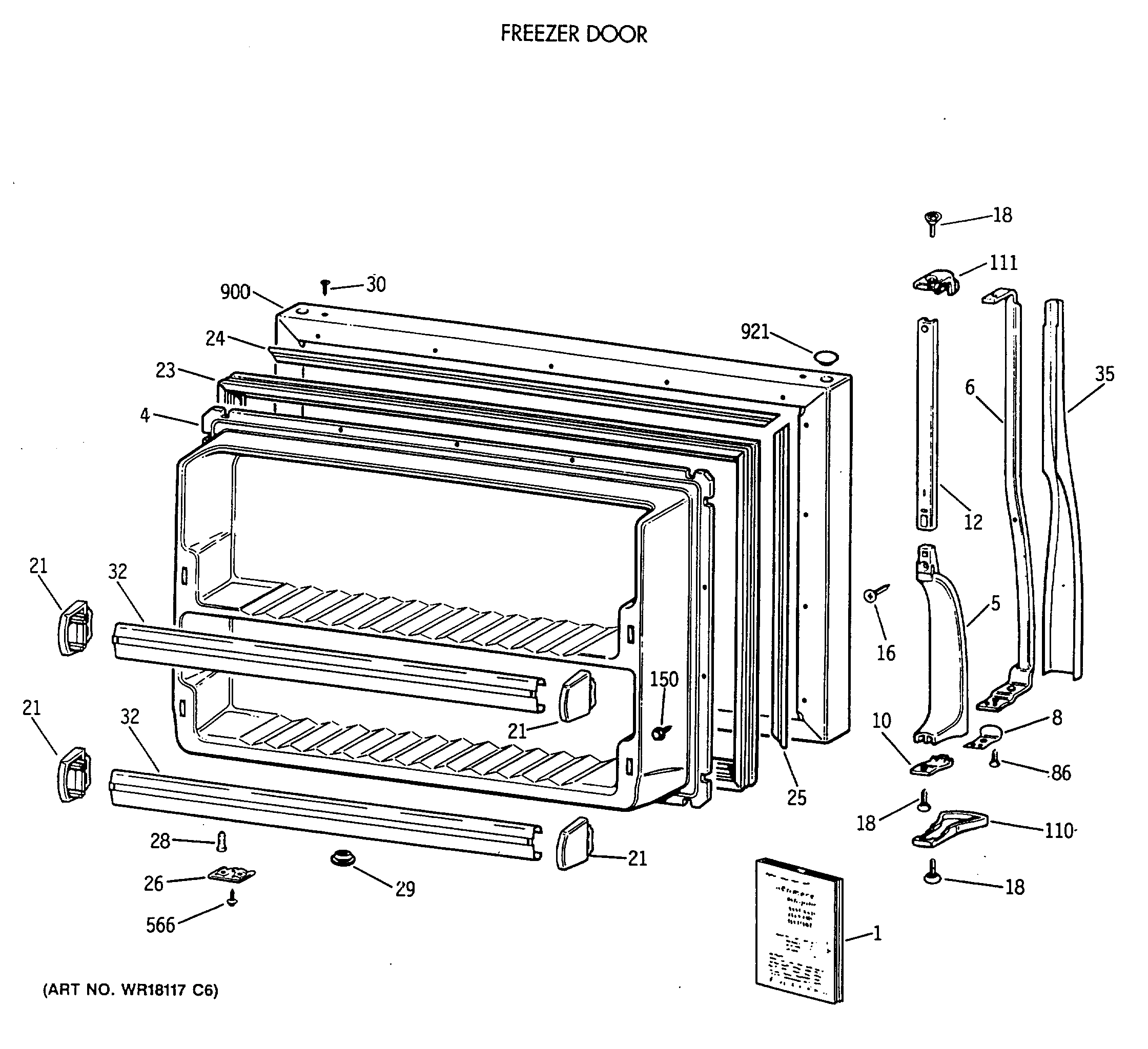 FREEZER DOOR
