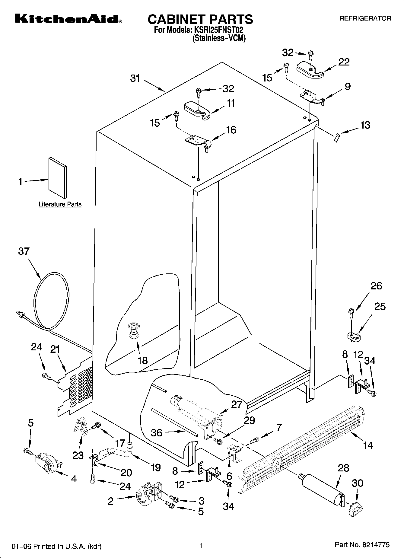 01 - CABINET PARTS