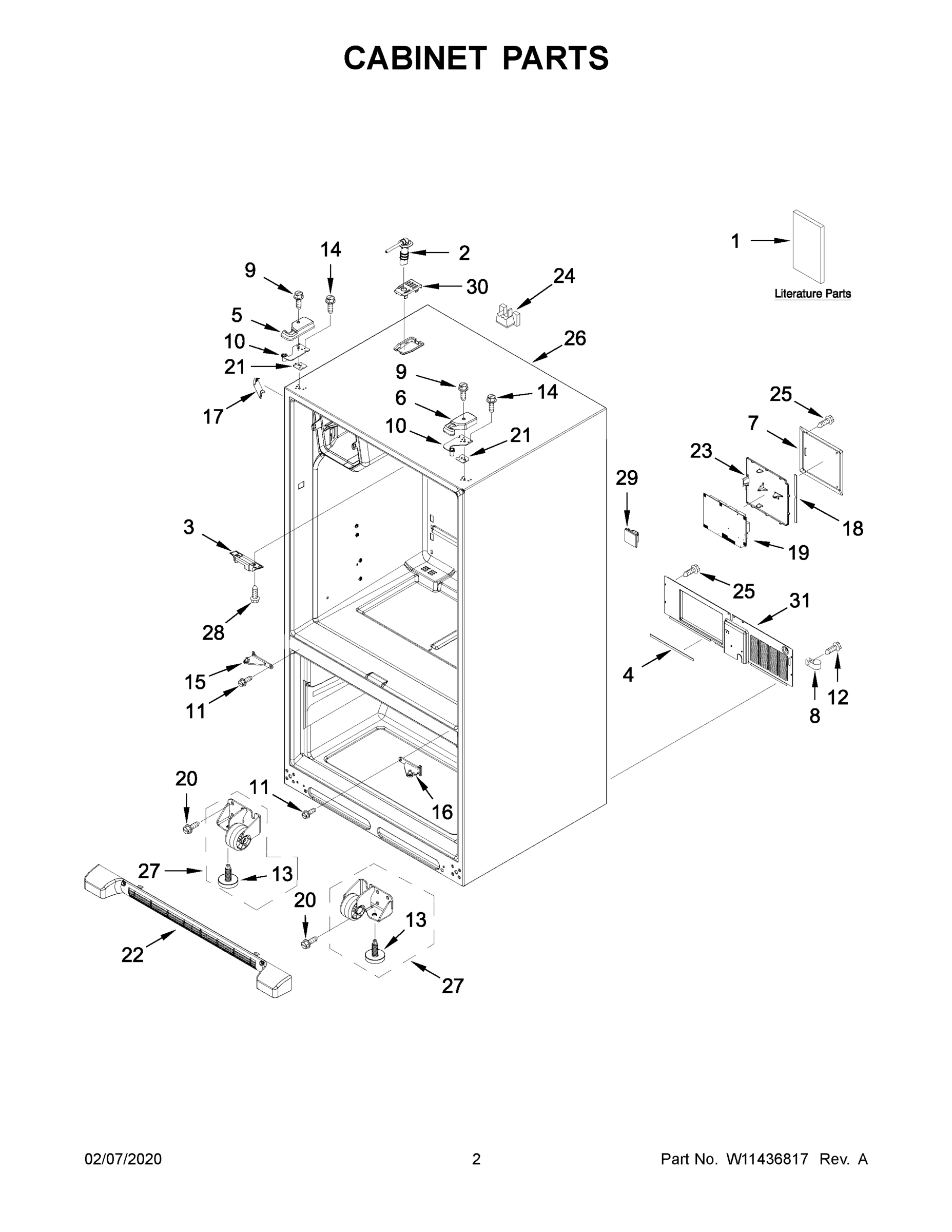 02 - CABINET PARTS
