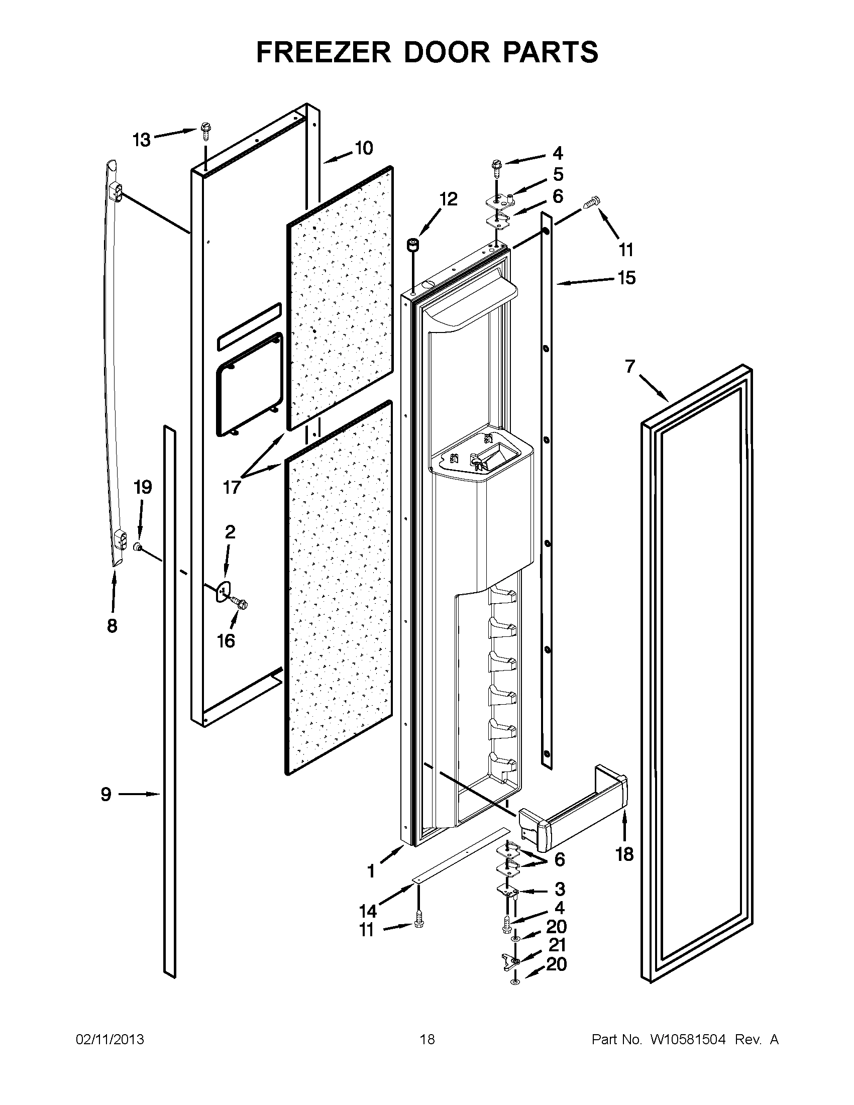 09 - FREEZER DOOR PARTS