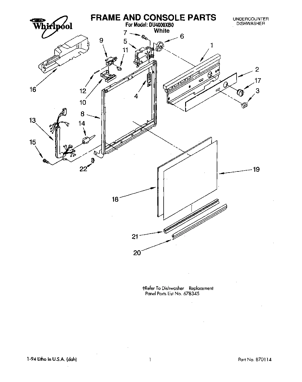 01 - FRAME AND CONSOLE