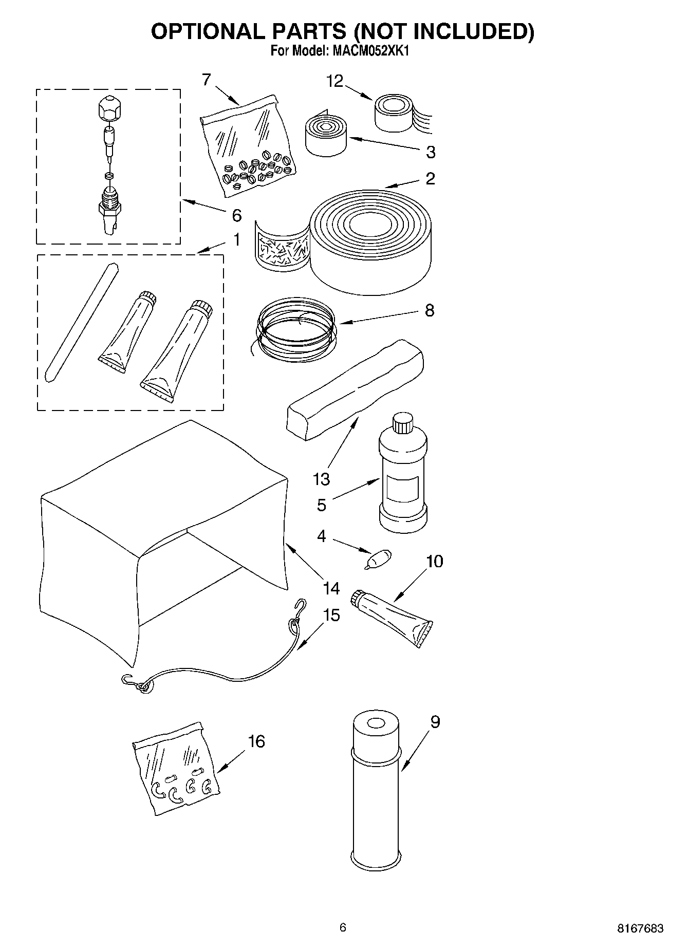 04 - OPTIONAL PARTS (NOT INCLUDED)