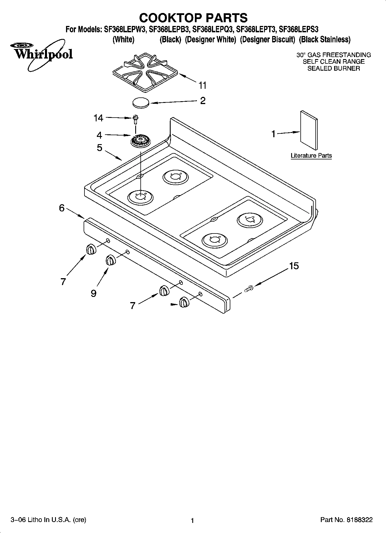 01 - COOKTOP PARTS