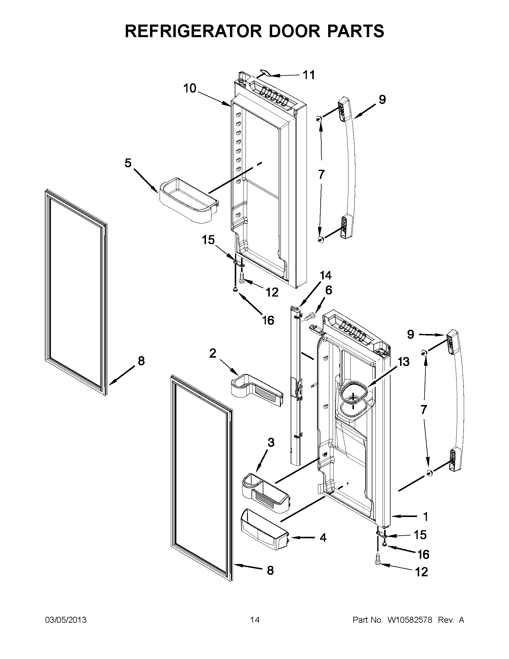 07 - REFRIGERATOR DOOR PARTS