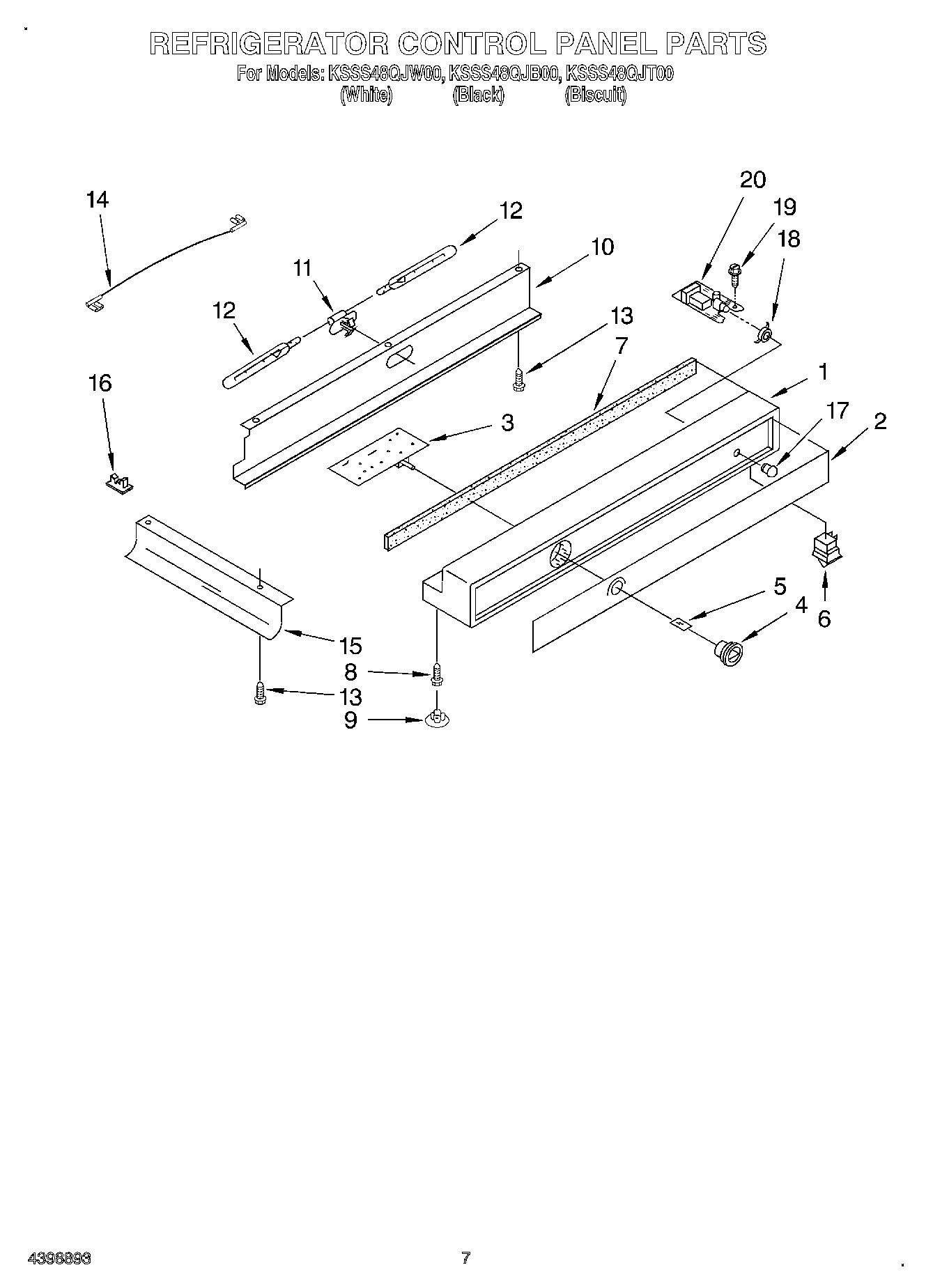 05 - REFRIGERATOR CONTROL PANEL