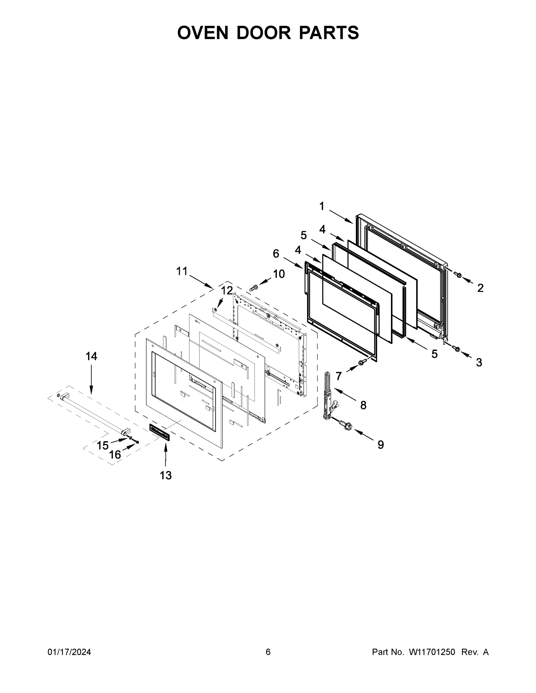 04 - OVEN DOOR PARTS