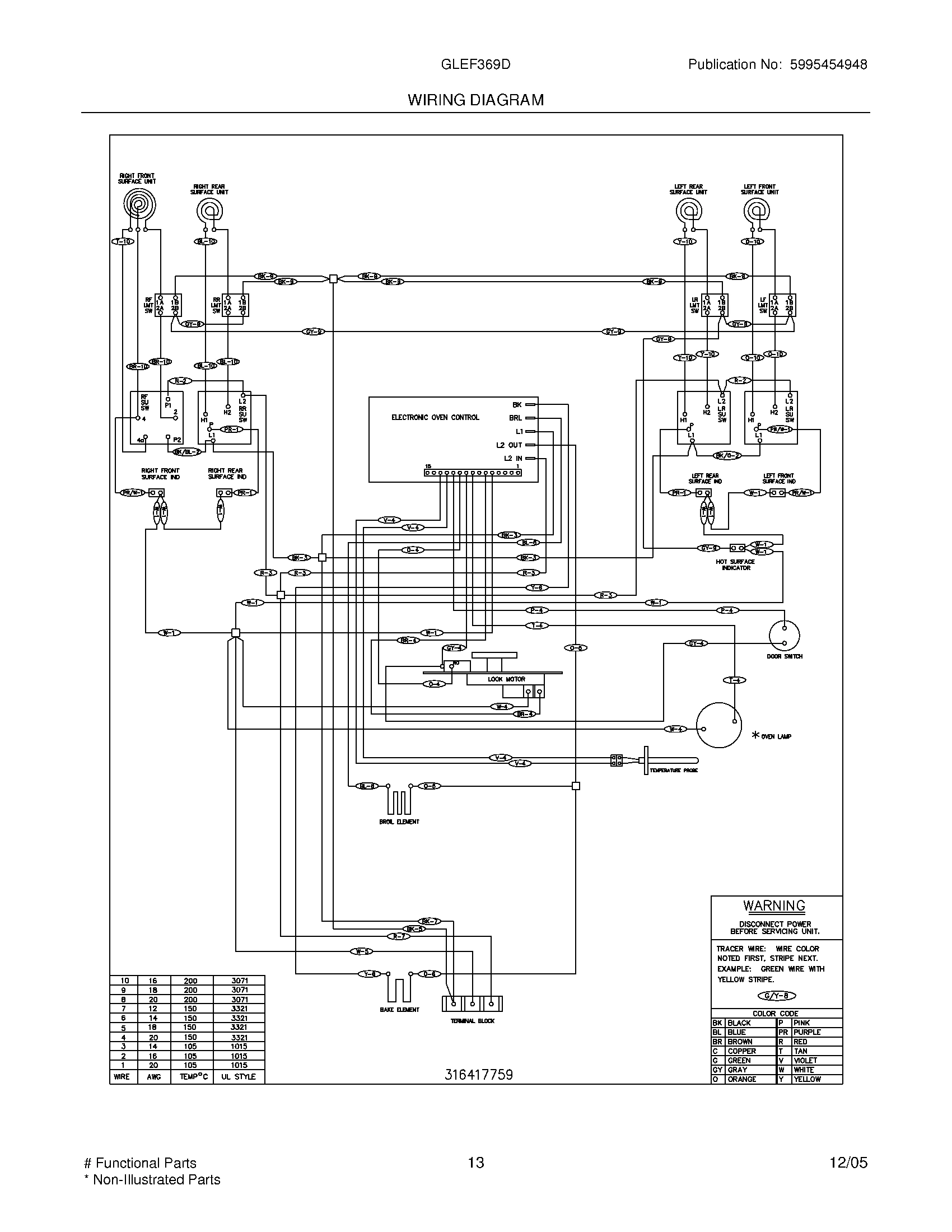 13 - WIRING DIAGRAM