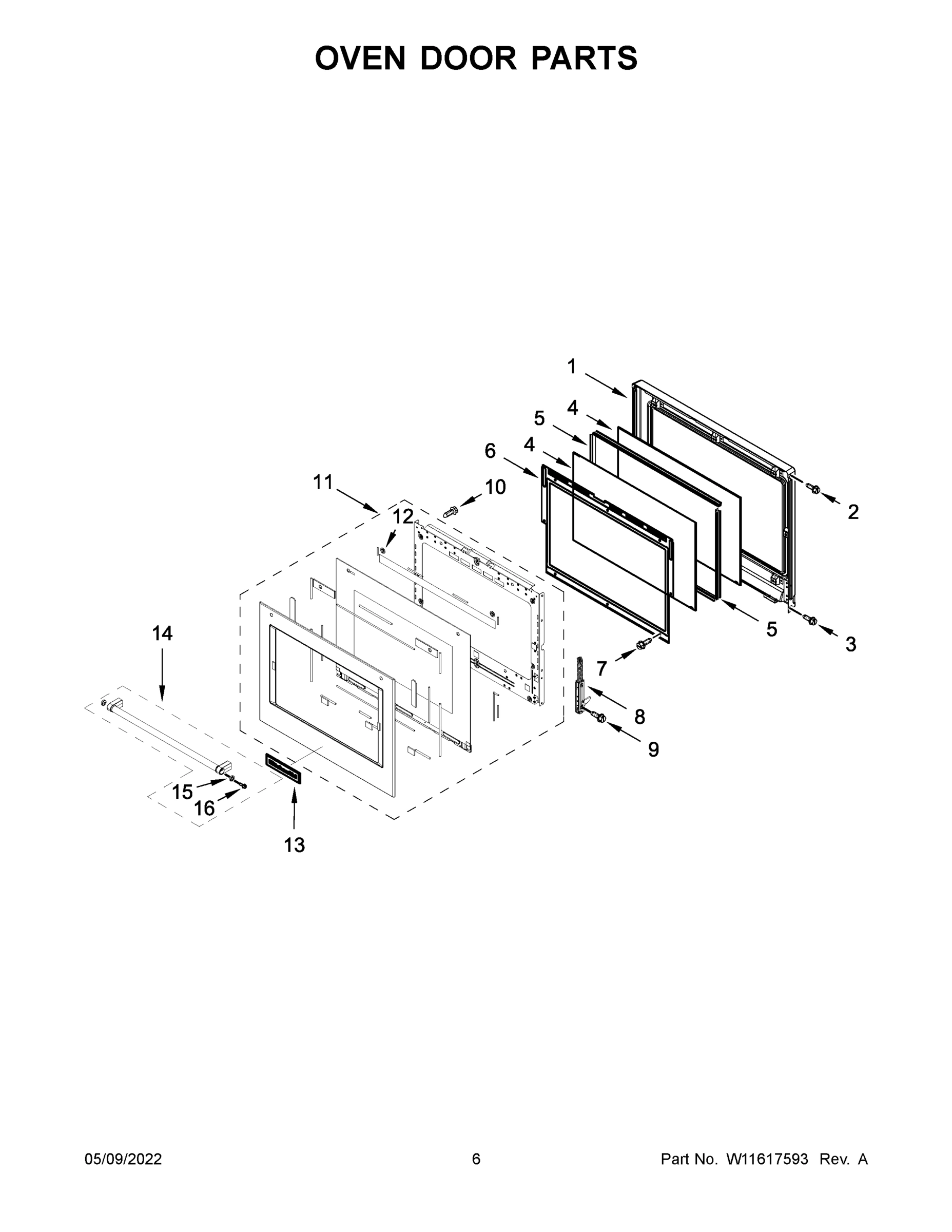 04 - OVEN DOOR PARTS