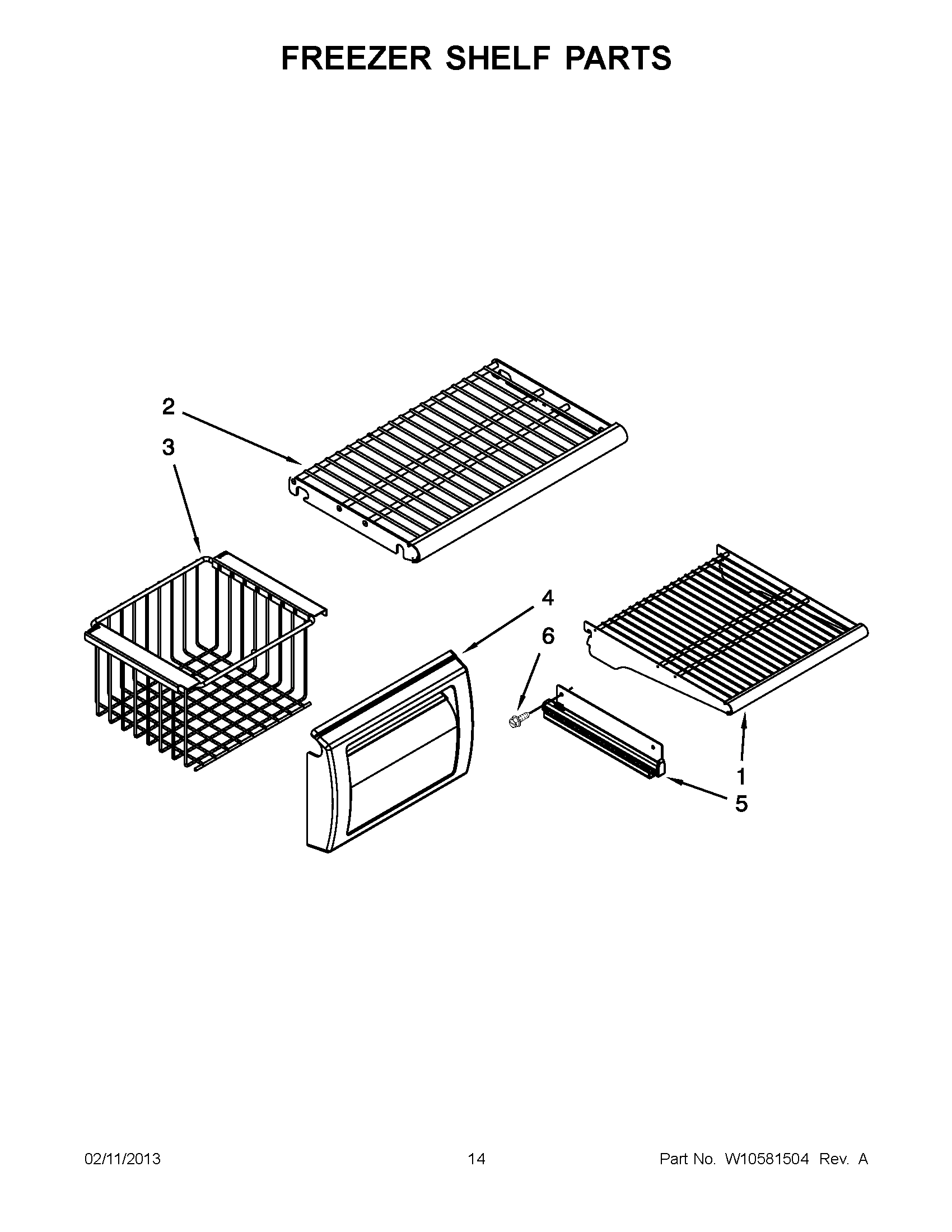 07 - FREEZER SHELF PARTS