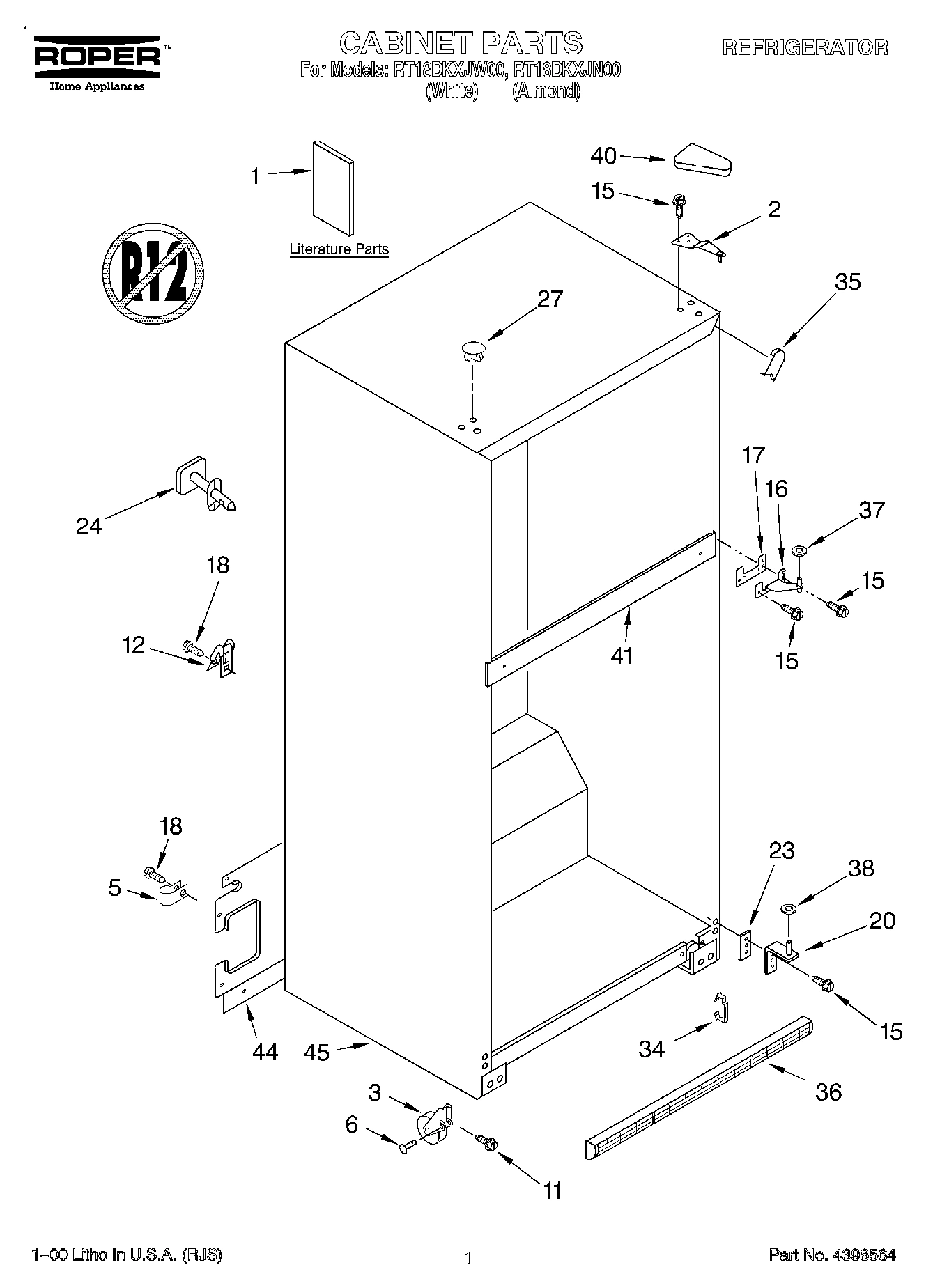 01 - CABINET, LITERATURE