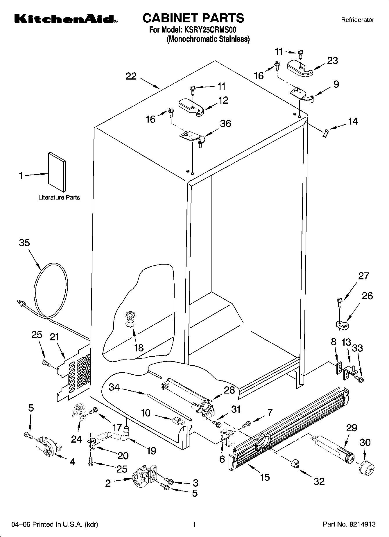 01 - CABINET PARTS