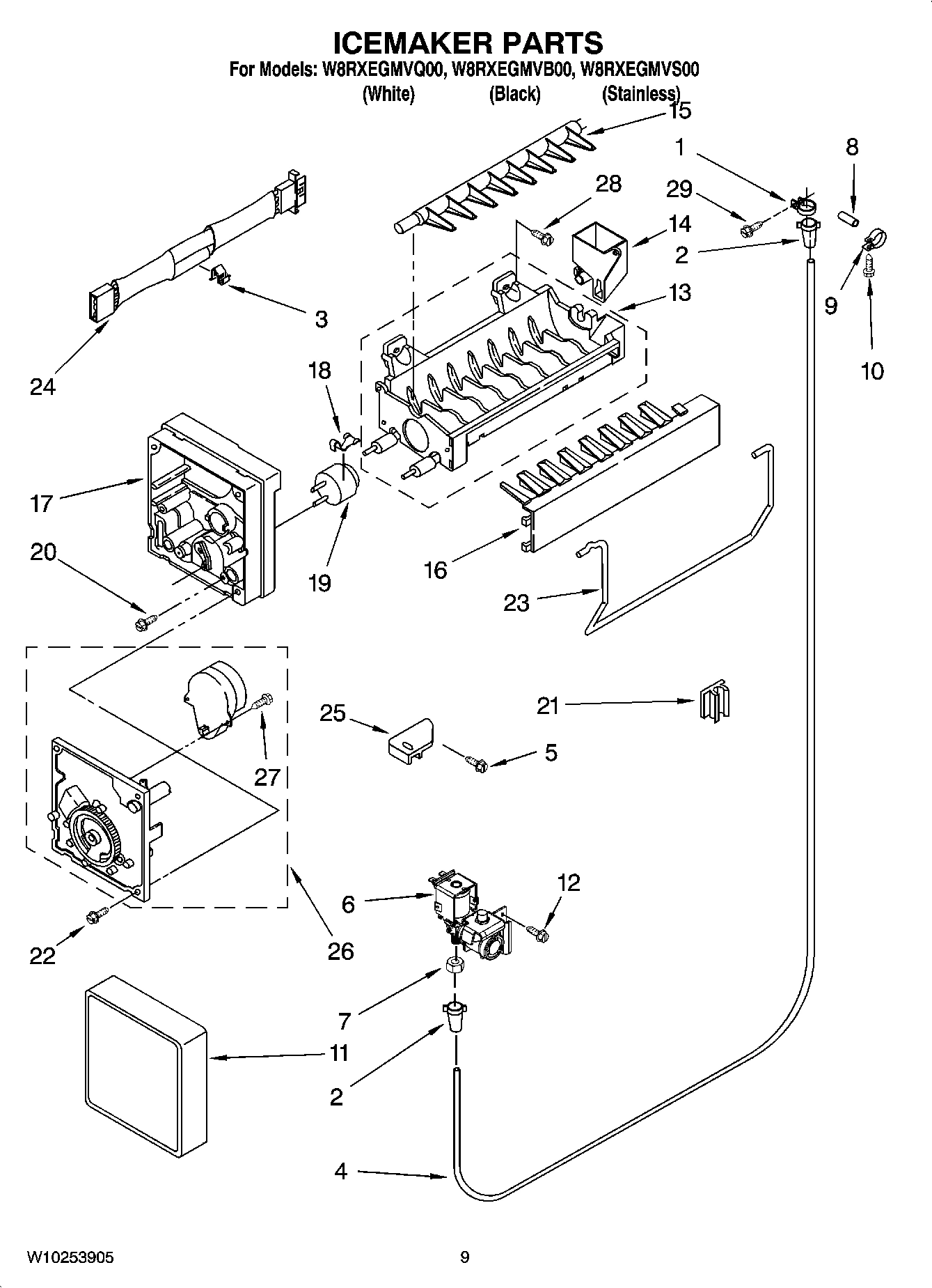 05 - ICEMAKER PARTS