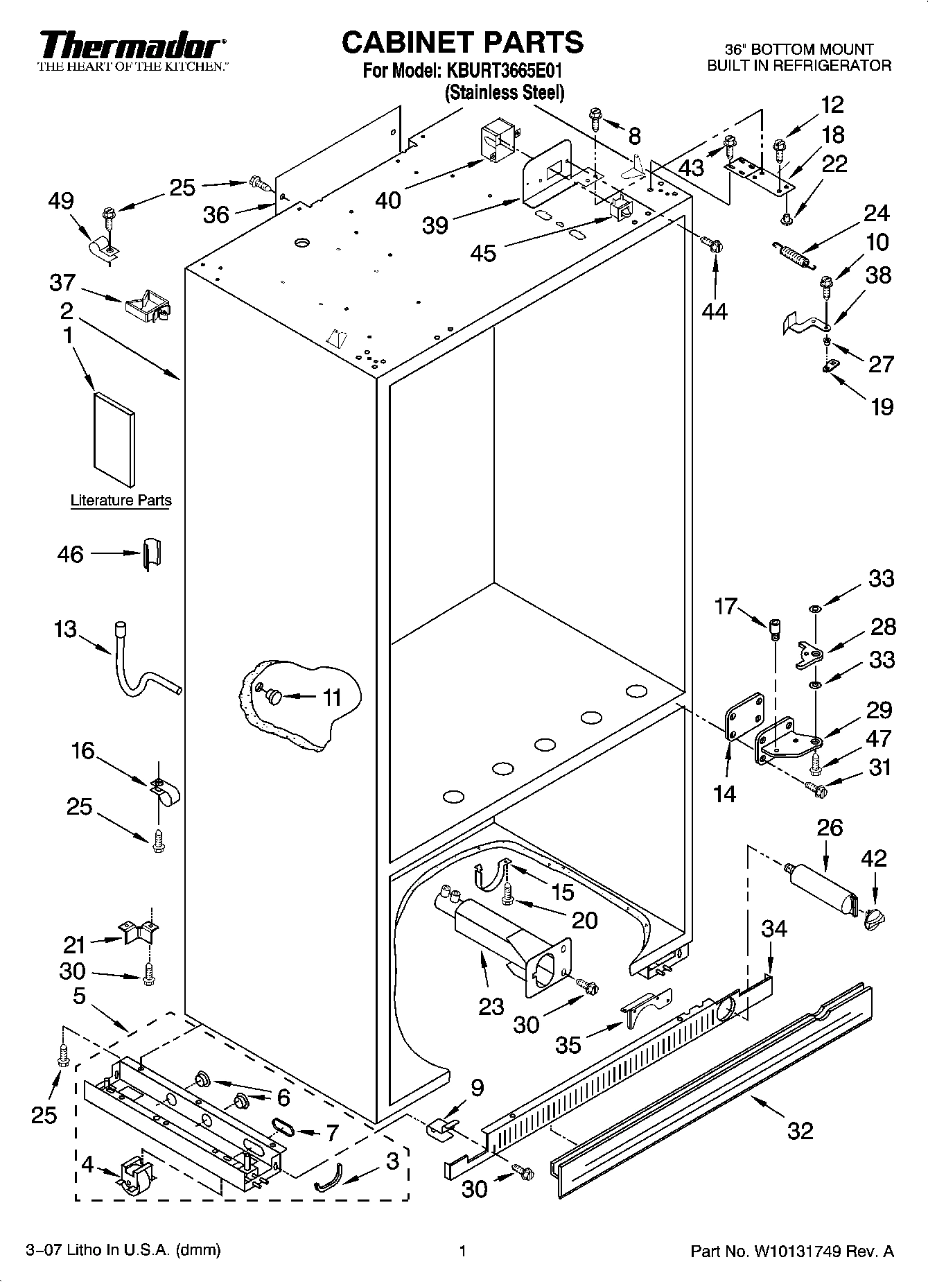 01 - CABINET PARTS