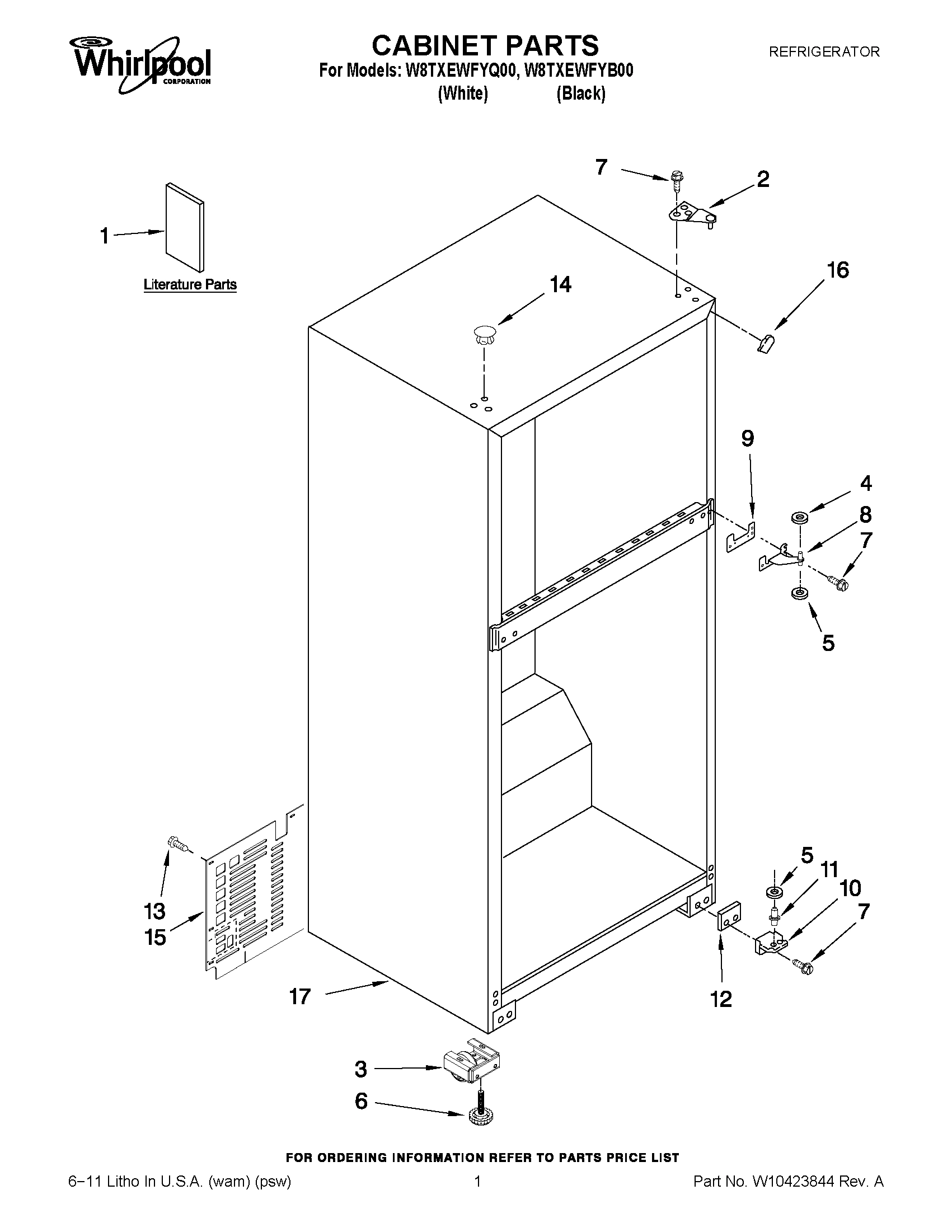 01 - CABINET PARTS