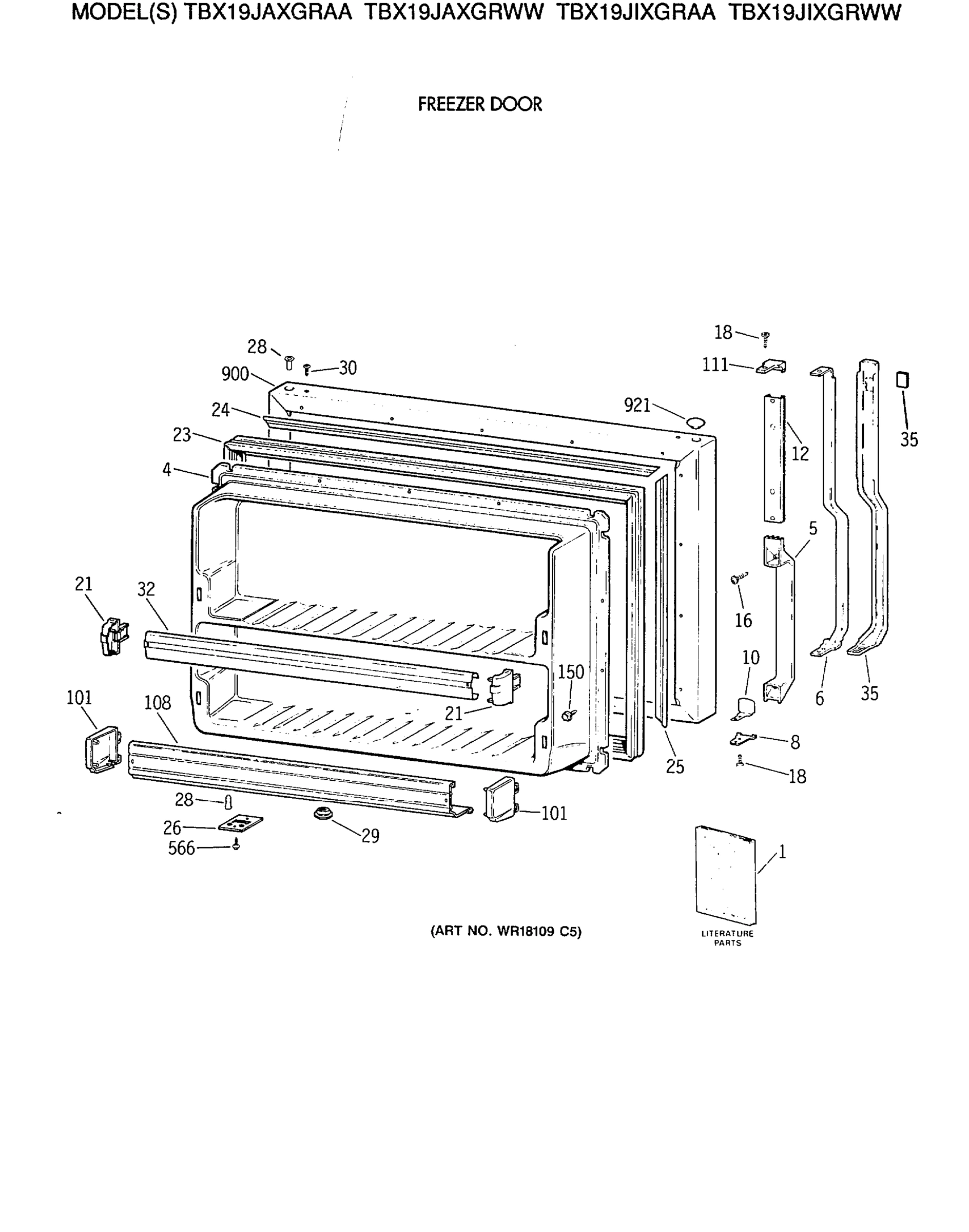FREEZER DOOR