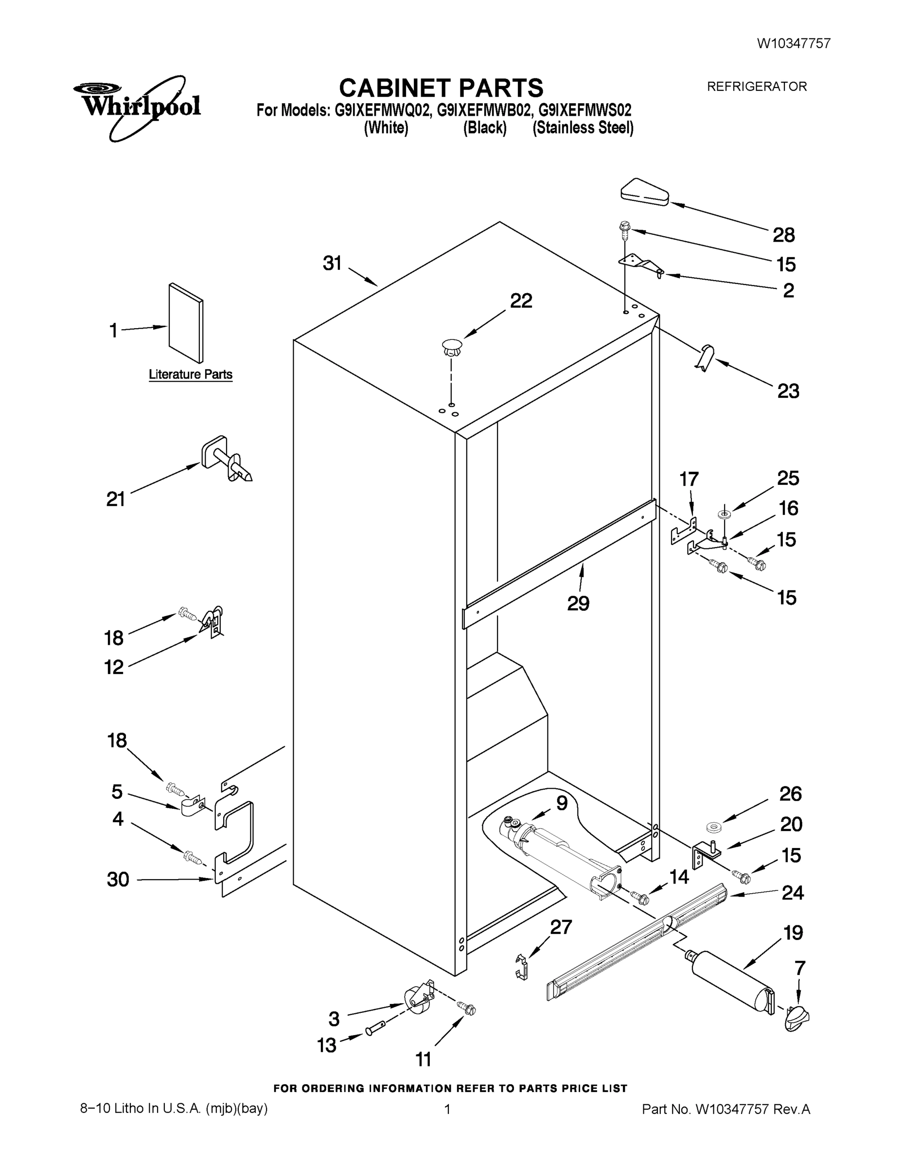 01 - CABINET PARTS
