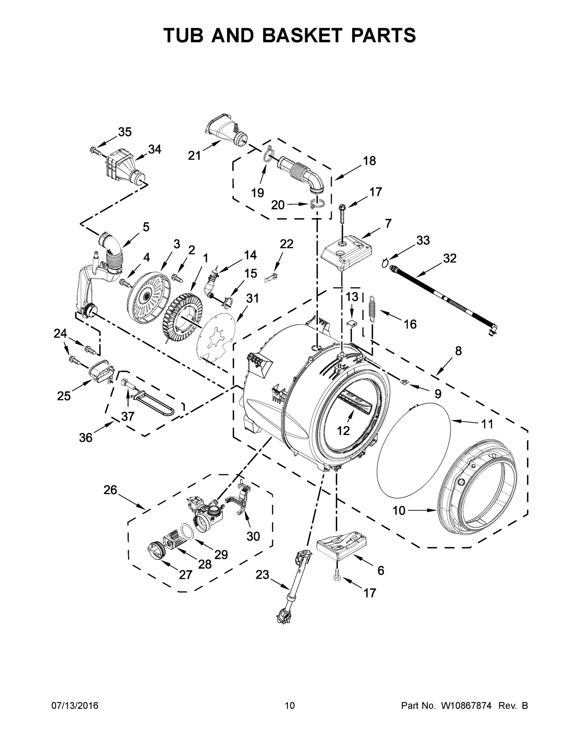 06 - TUB AND BASKET PARTS